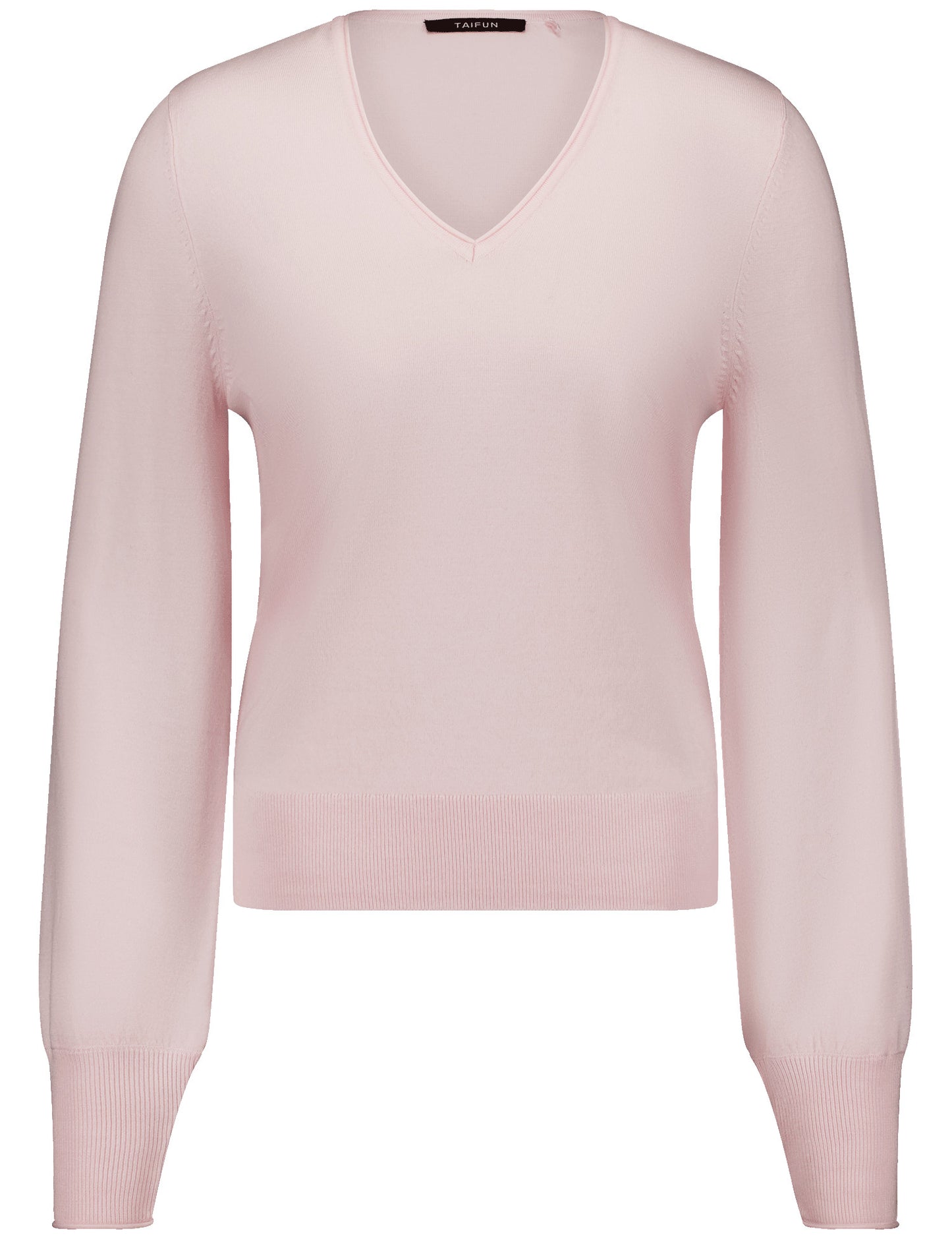 Basic Pullover mit V-Ausschnitt