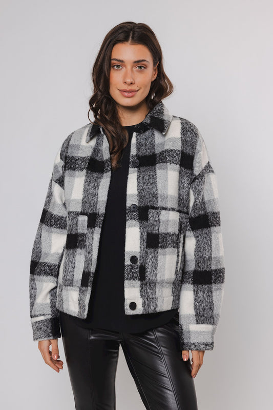 Rino&Pelle Jacke Indoor FSnow white check