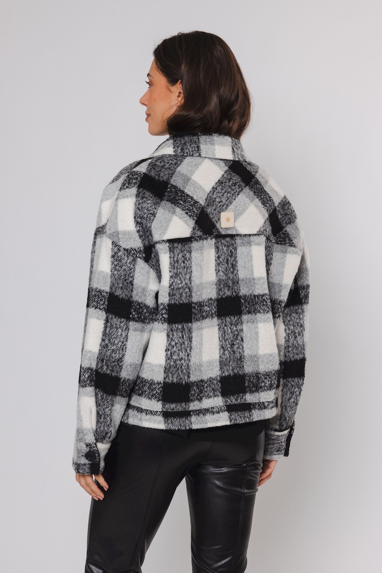 Rino&Pelle Jacke Indoor FSnow white check