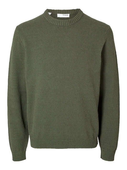SLHLOOP LS KNIT CREW NECK