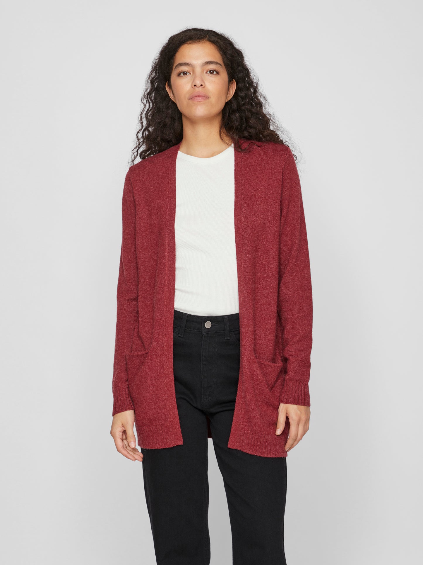 VIRIL OPEN L/S KNIT CARDIGAN - NOOS