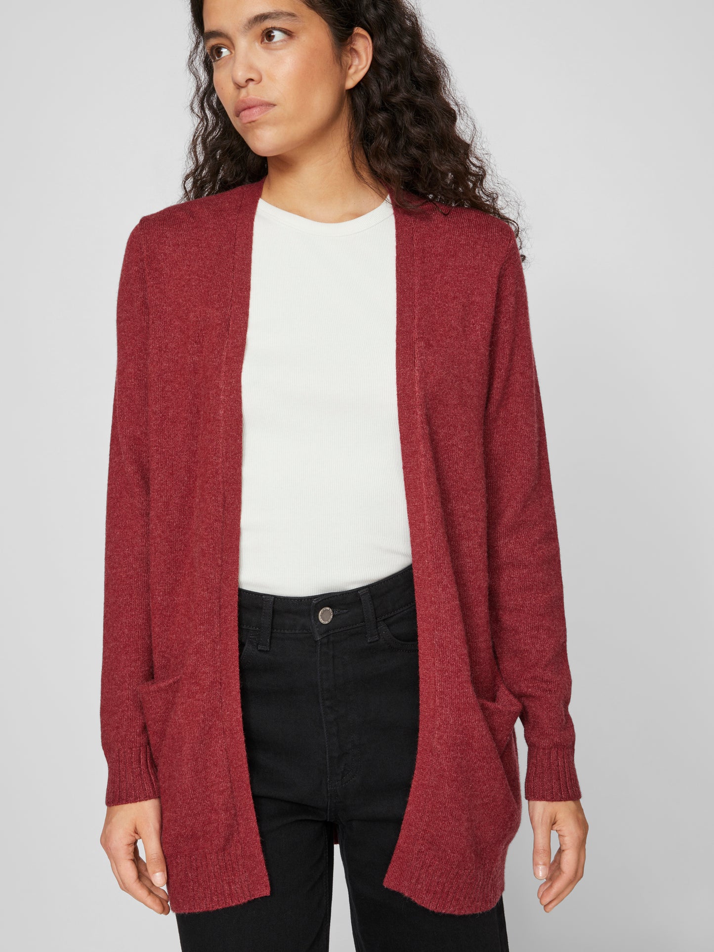 VIRIL OPEN L/S KNIT CARDIGAN - NOOS