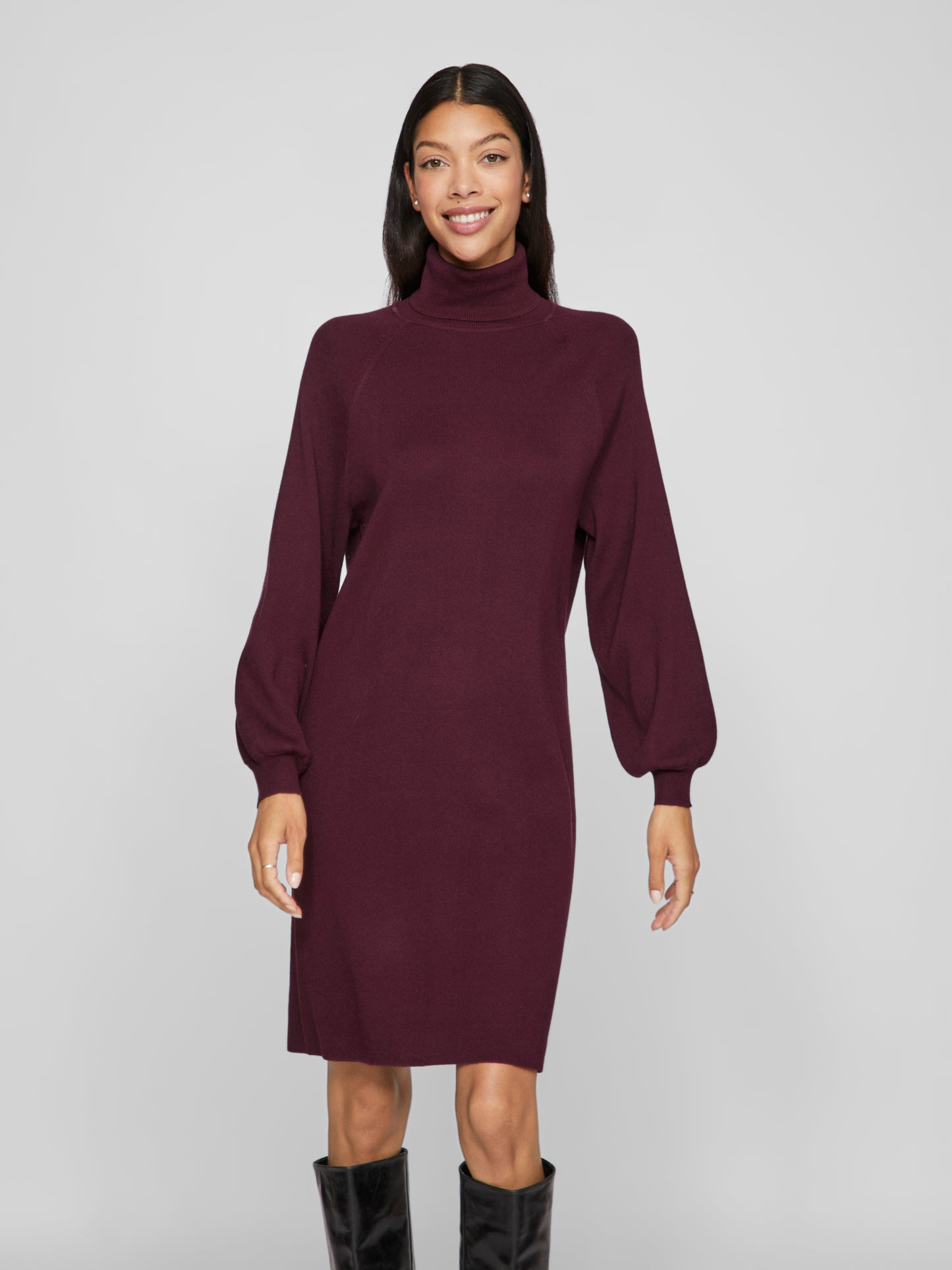 VIOSTRIA ROLL NECK L/S KNIT DRESS - NOOS