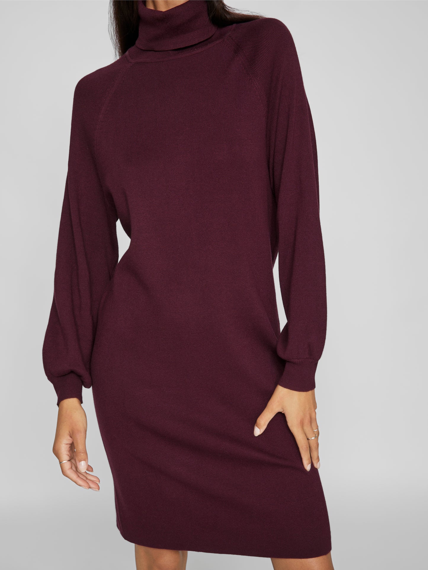 VIOSTRIA ROLL NECK L/S KNIT DRESS - NOOS