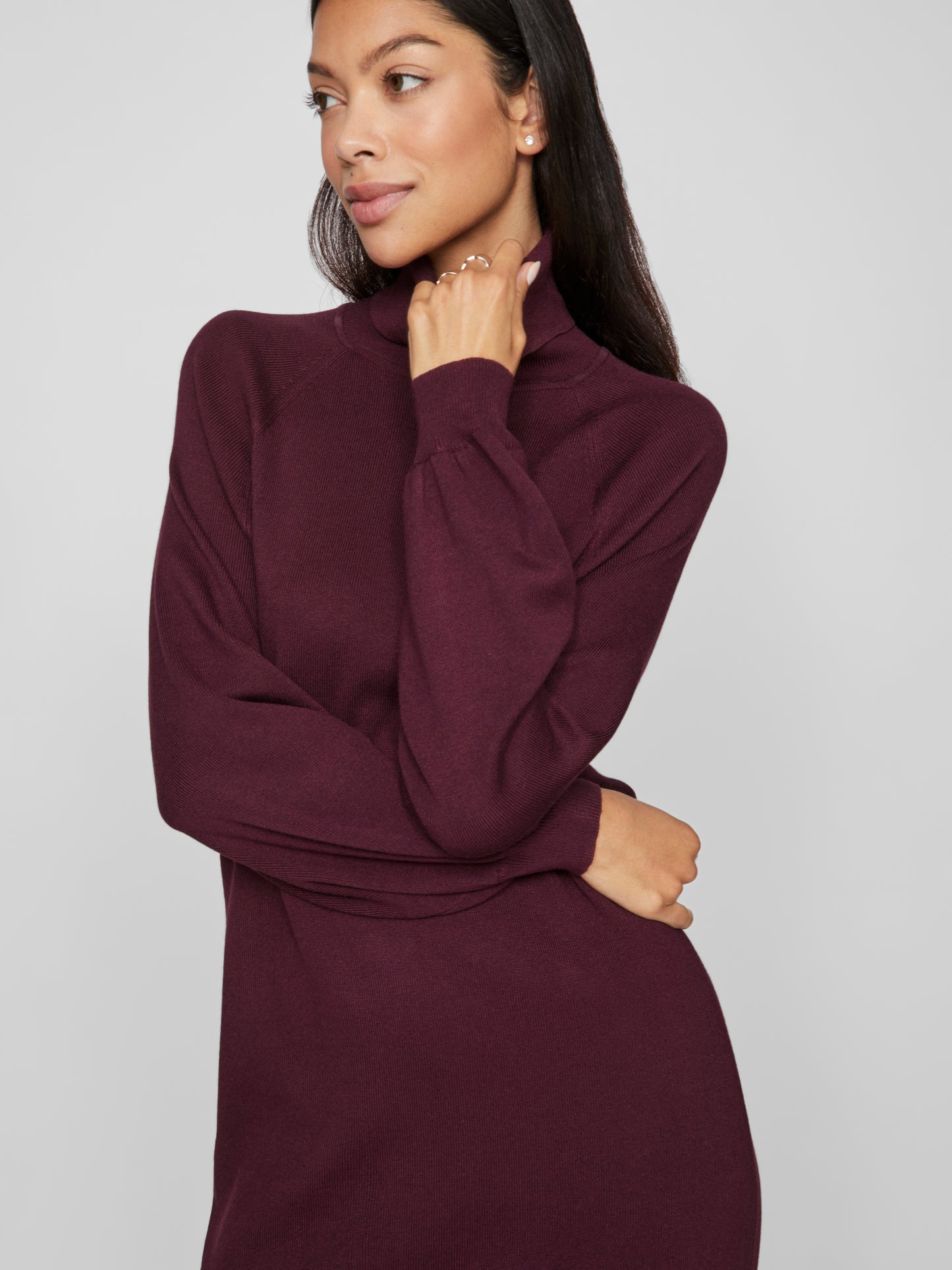 VIOSTRIA ROLL NECK L/S KNIT DRESS - NOOS