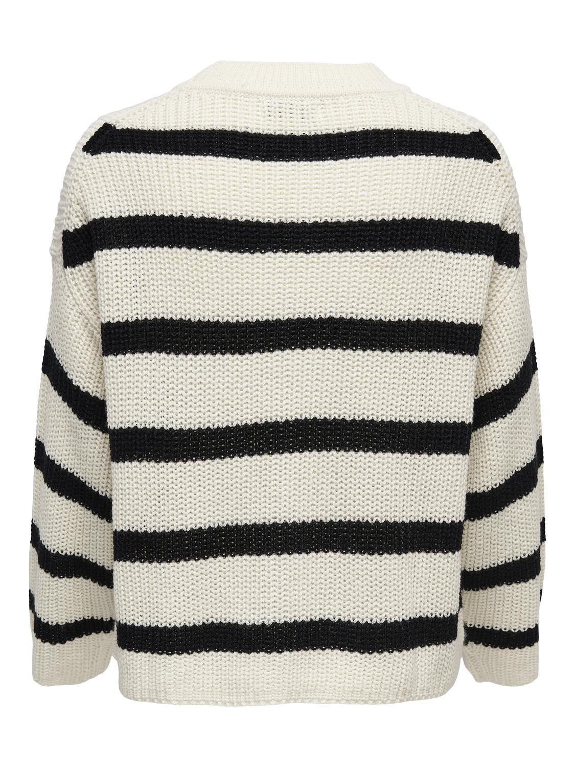 JDYJUSTY L/S STRIPE PULLOVER KNT NOOS