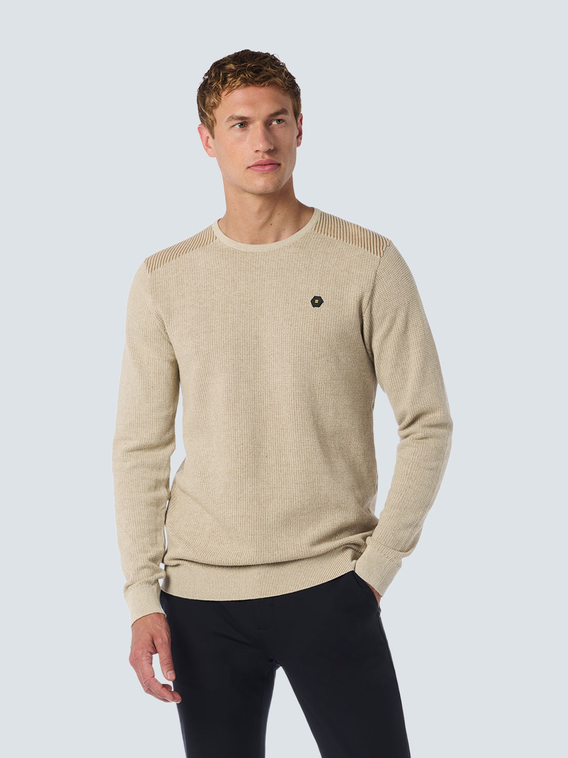 Pullover Crewneck 2 Coloured Jacquard