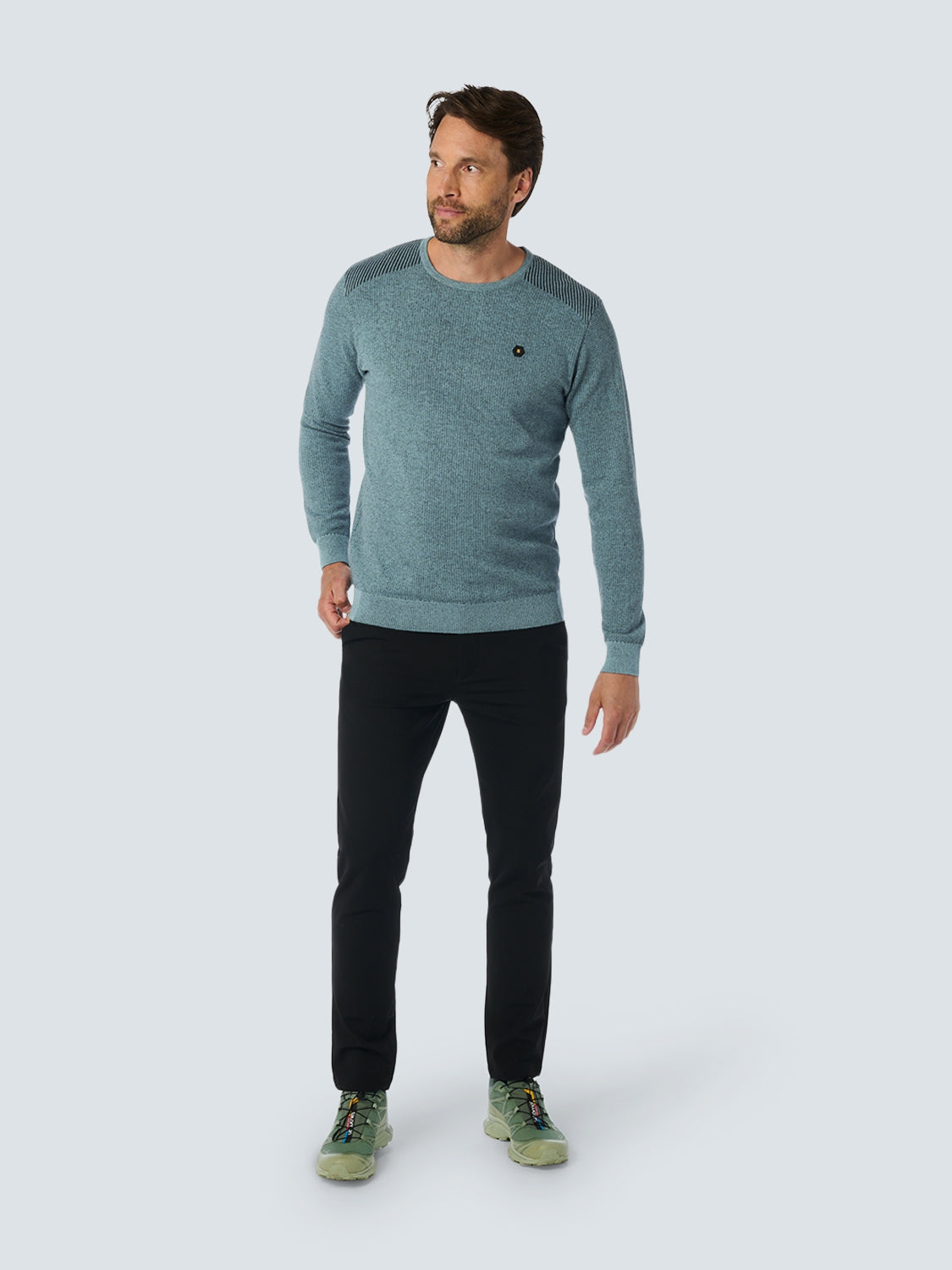 Pullover Crewneck 2 Coloured Jacquard