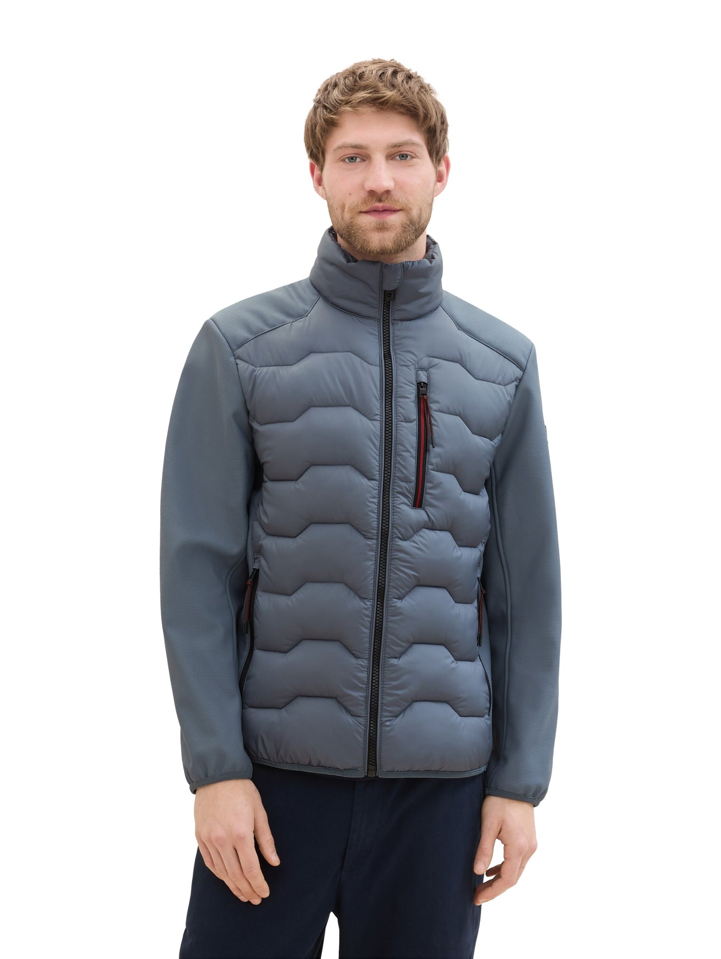 Hybrid Jacke mit Stehkragen