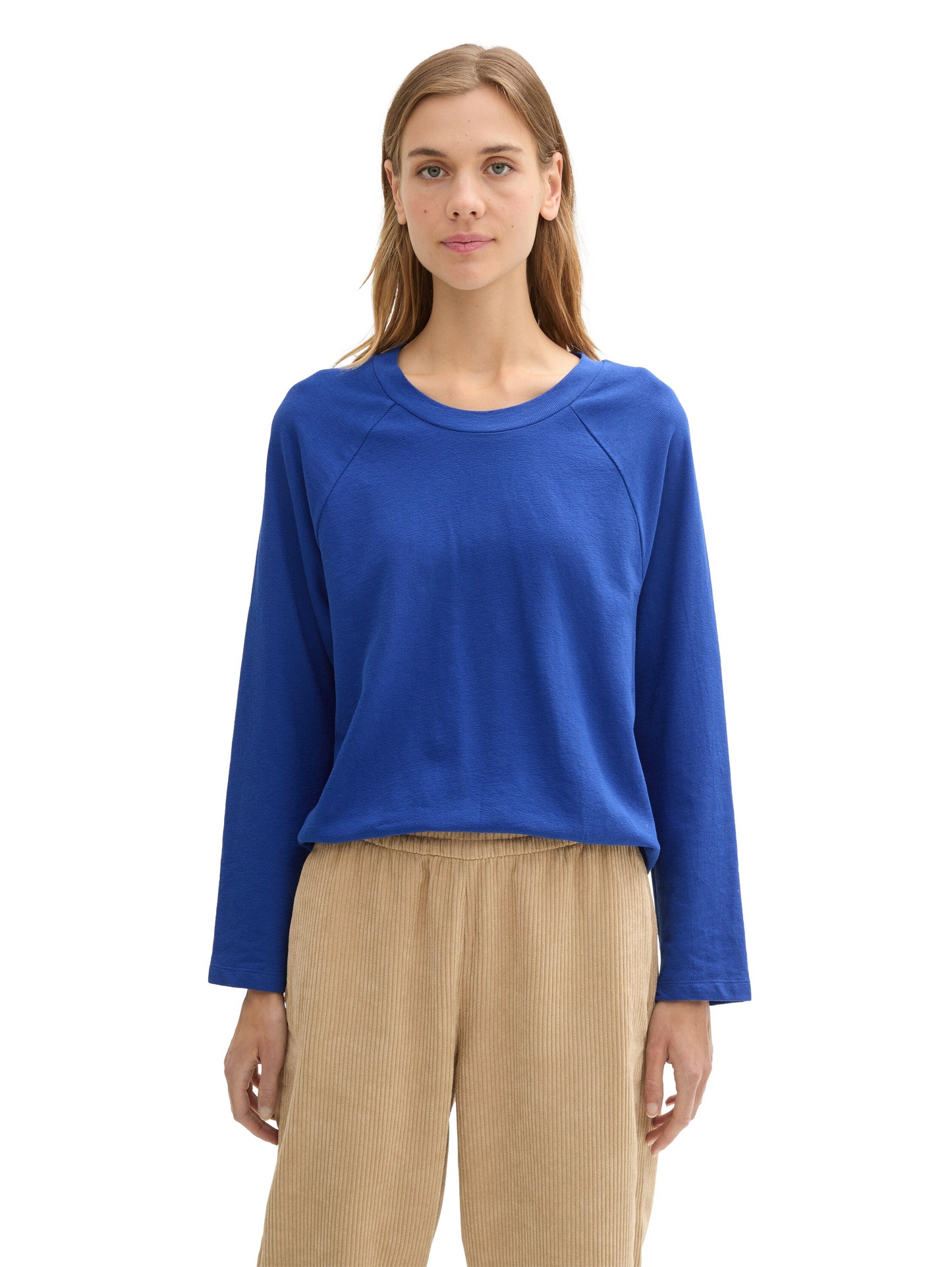 Bouclé Langarmshirt