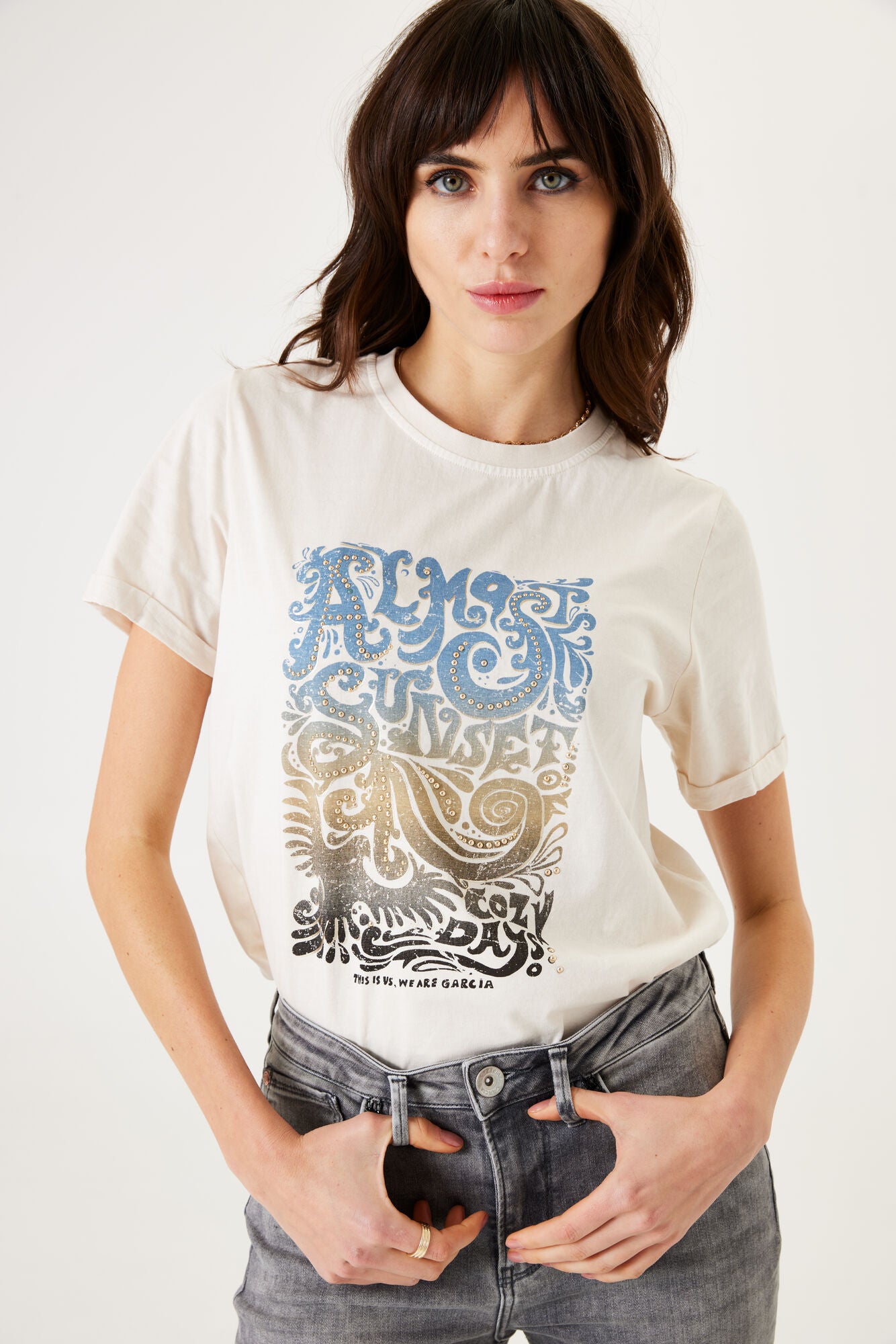 U40001_ladies T-shirt ss, WHITE