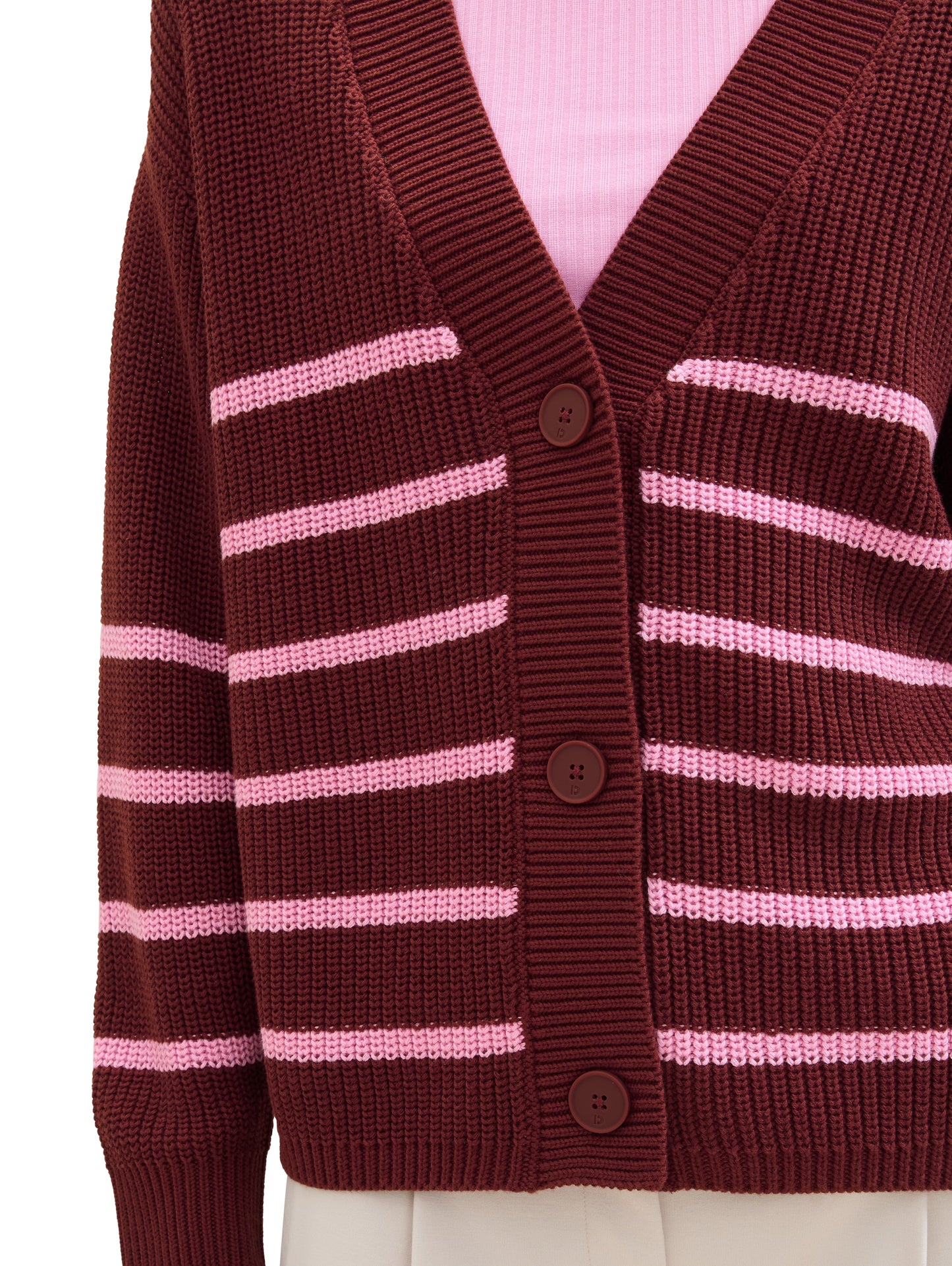 Strick Cardigan mit V-Ausschnitt