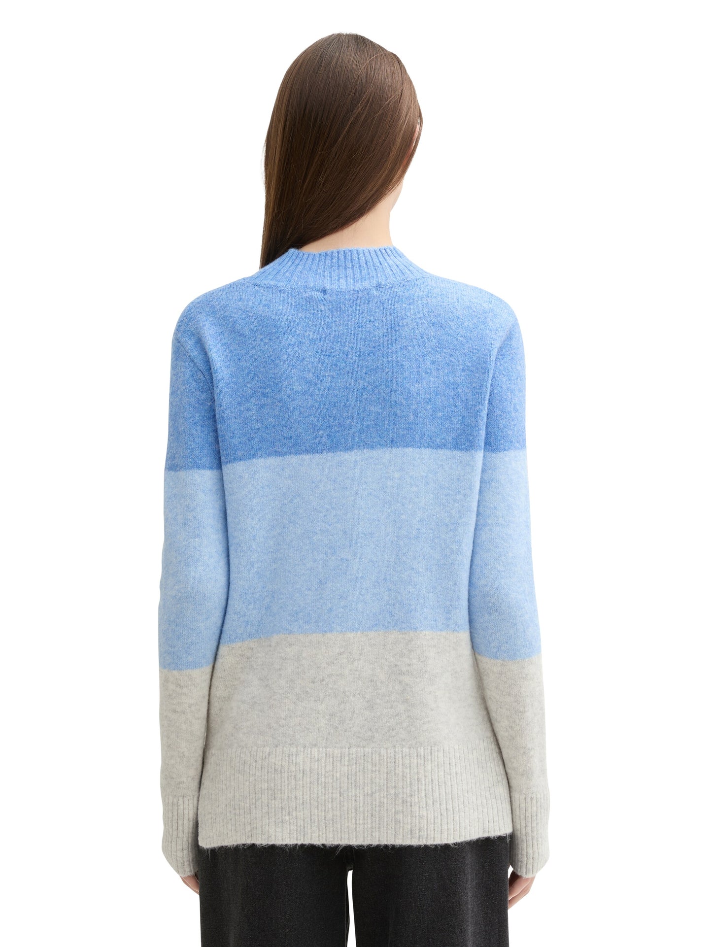 Strickpullover mit Colour Blocking