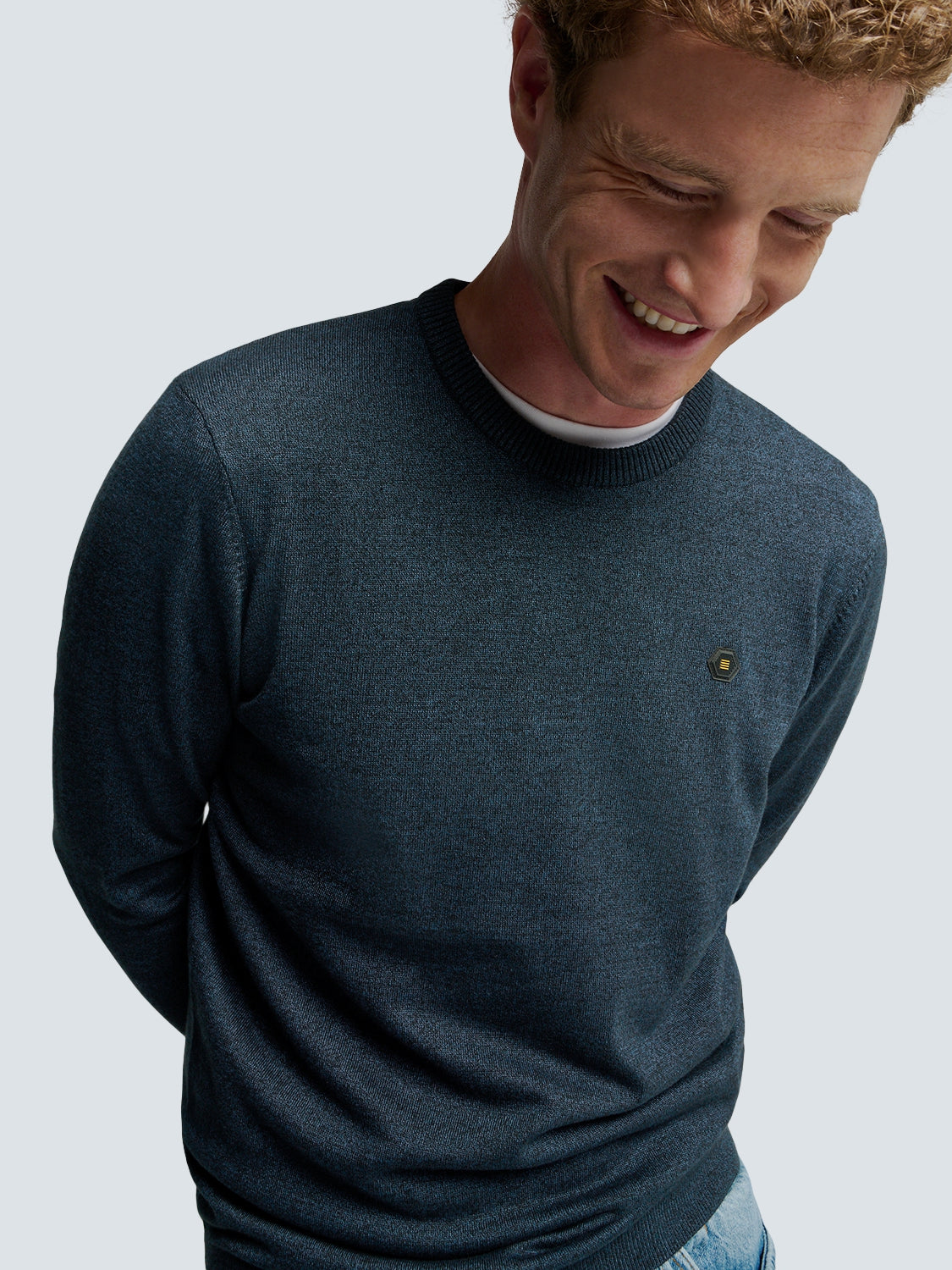 Pullover Crewneck 2 Coloured Melange