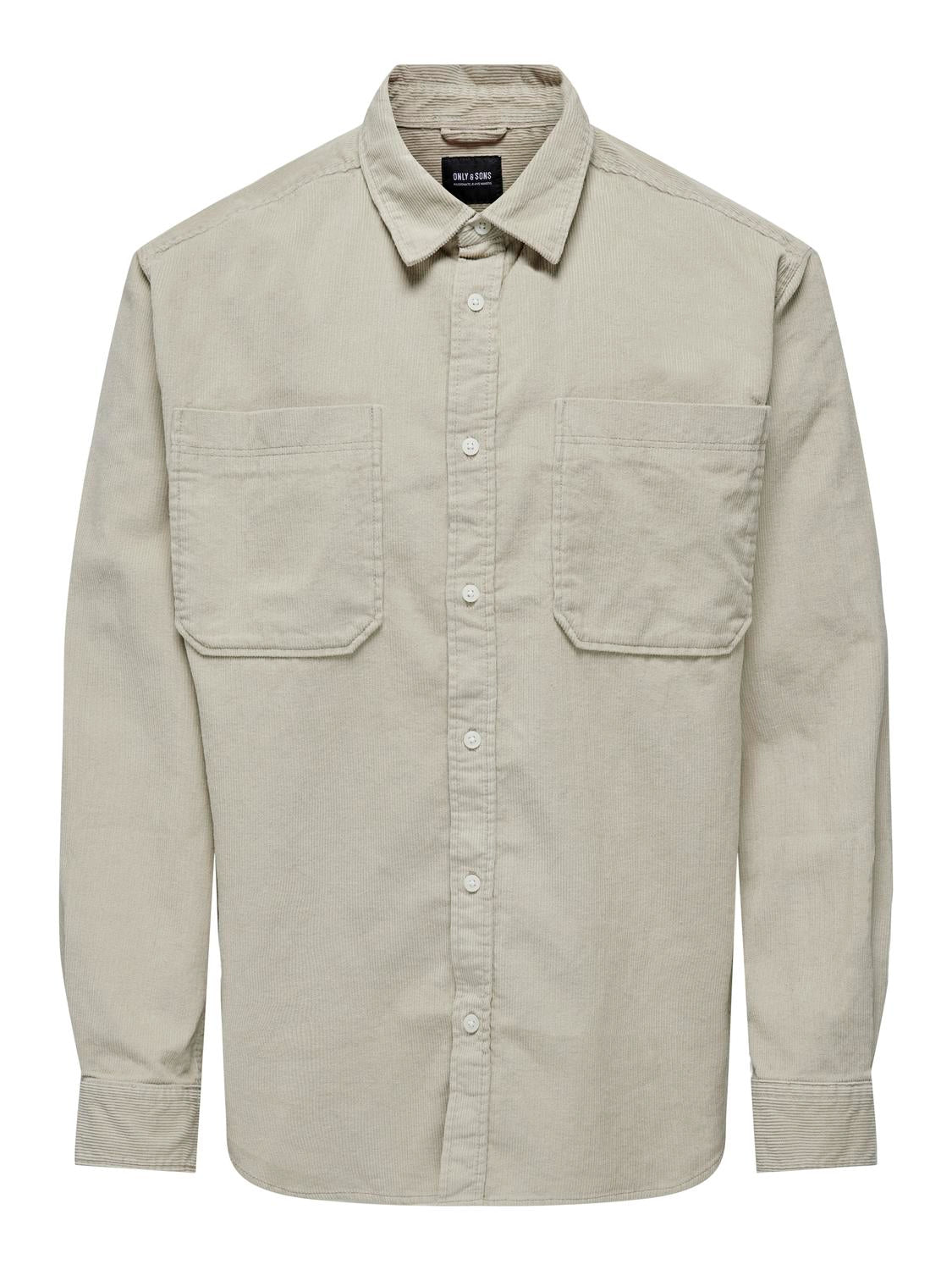 ONSALP RLX 2PKT WASHD CORD LS SHIRT NOOS