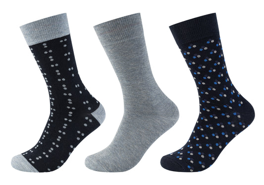 Unisex essentials organic patterned Socks 3p