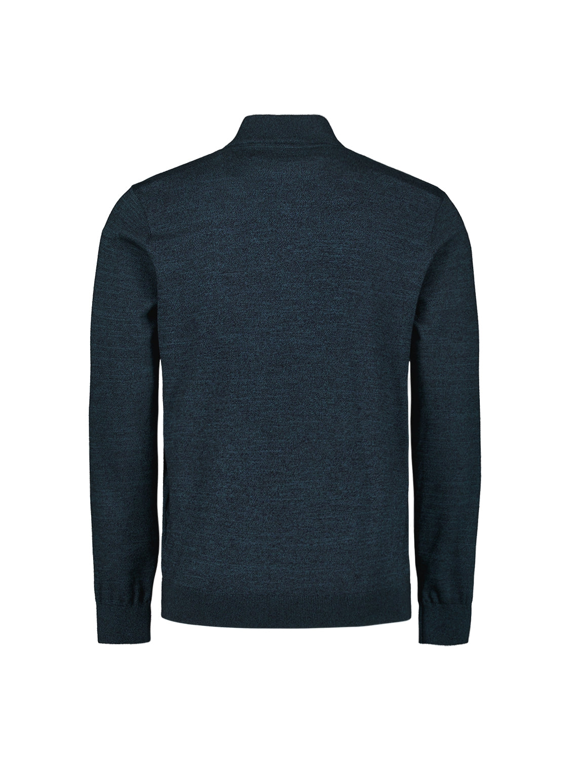 Pullover Half Zip 2 Coloured Melange