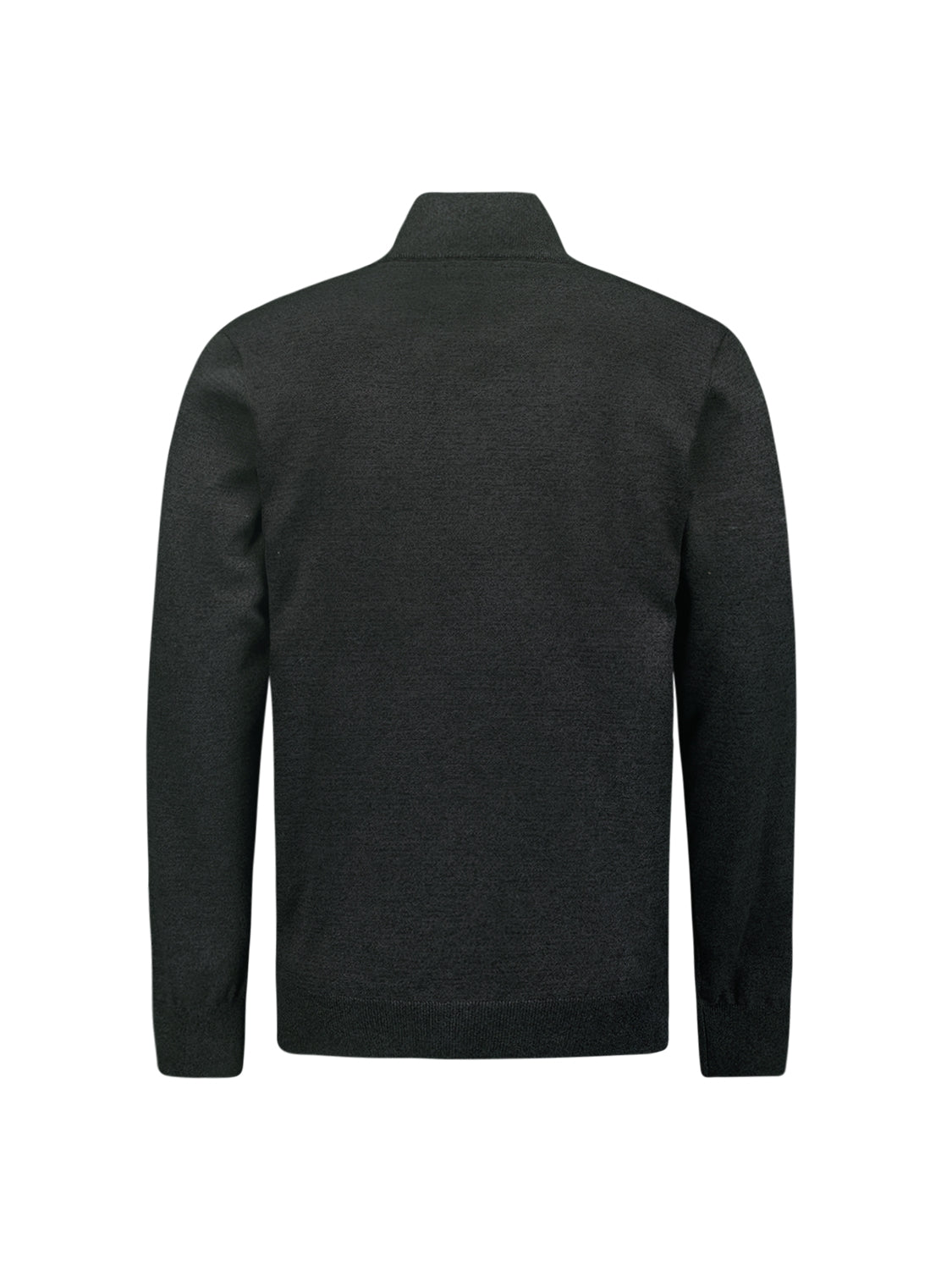 Pullover Half Zip 2 Coloured Melange