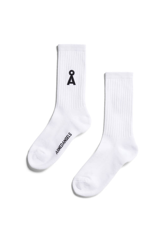 SAAMUS BOLD Accessoires Socken Solid, white