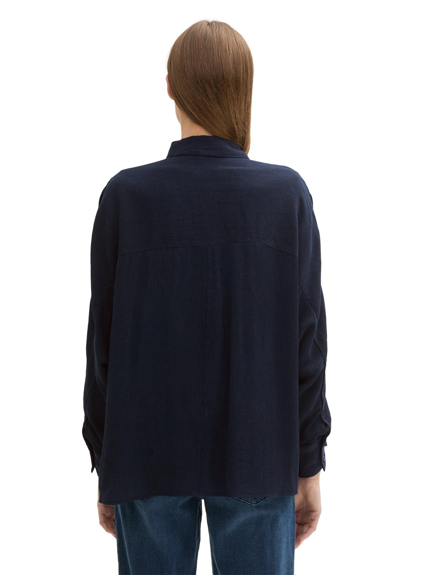 Oversized Bluse mit Struktur