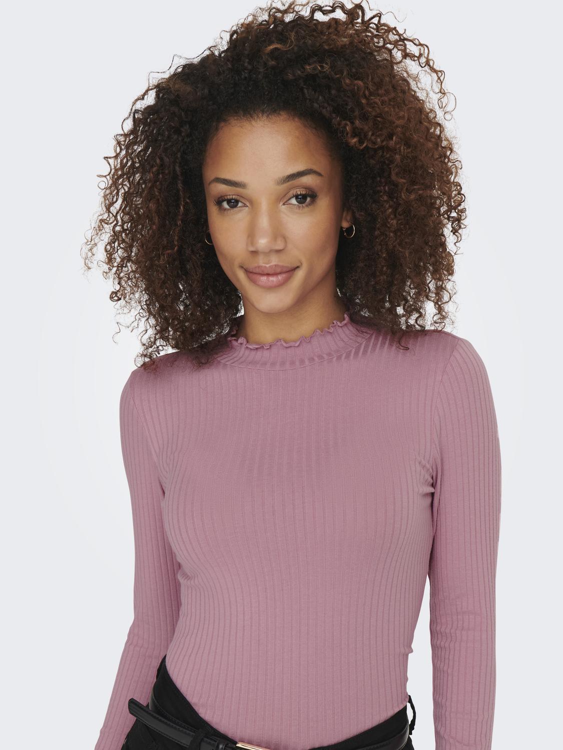 JDYFRANSISKA L/S HIGHNECK TOP JRS NOOS