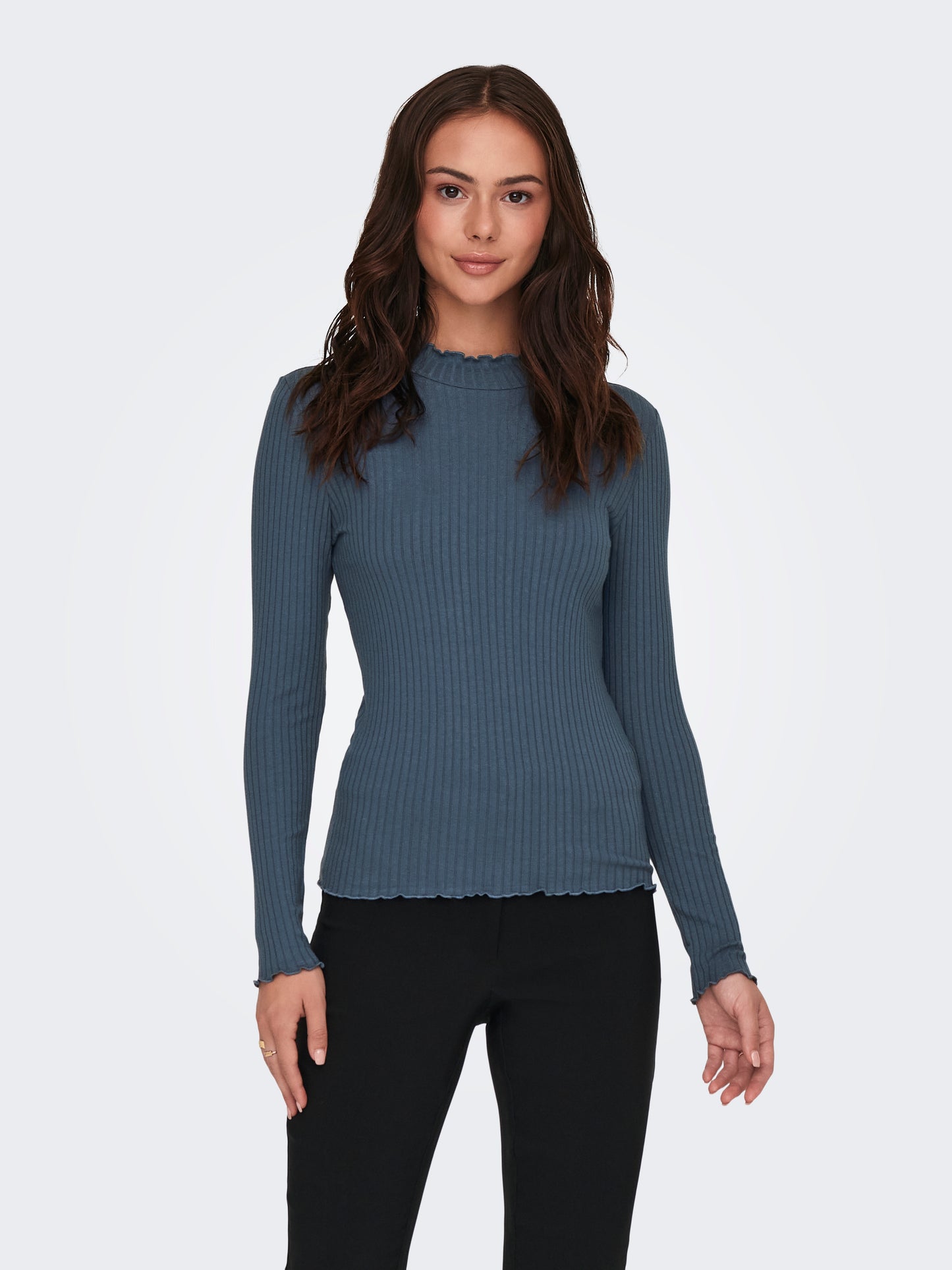 JDYFRANSISKA L/S HIGHNECK TOP JRS NOOS