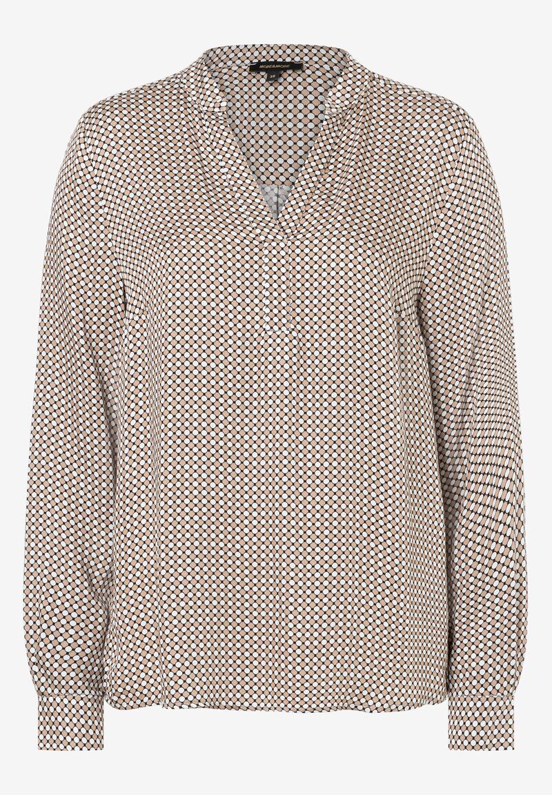 Viskosebluse  Minimal-Print  Herbst-Kollektion