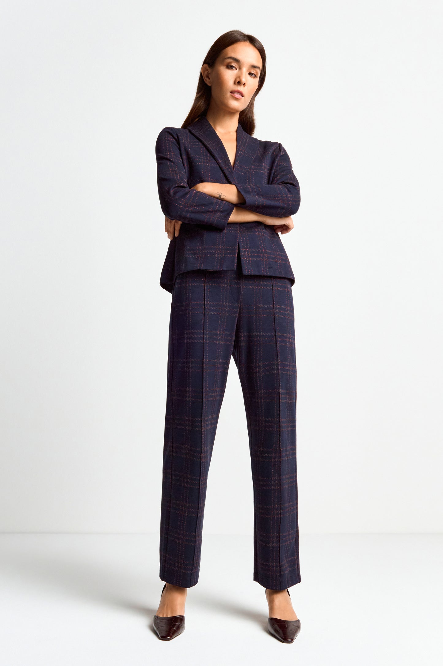 Jacquard suit pants