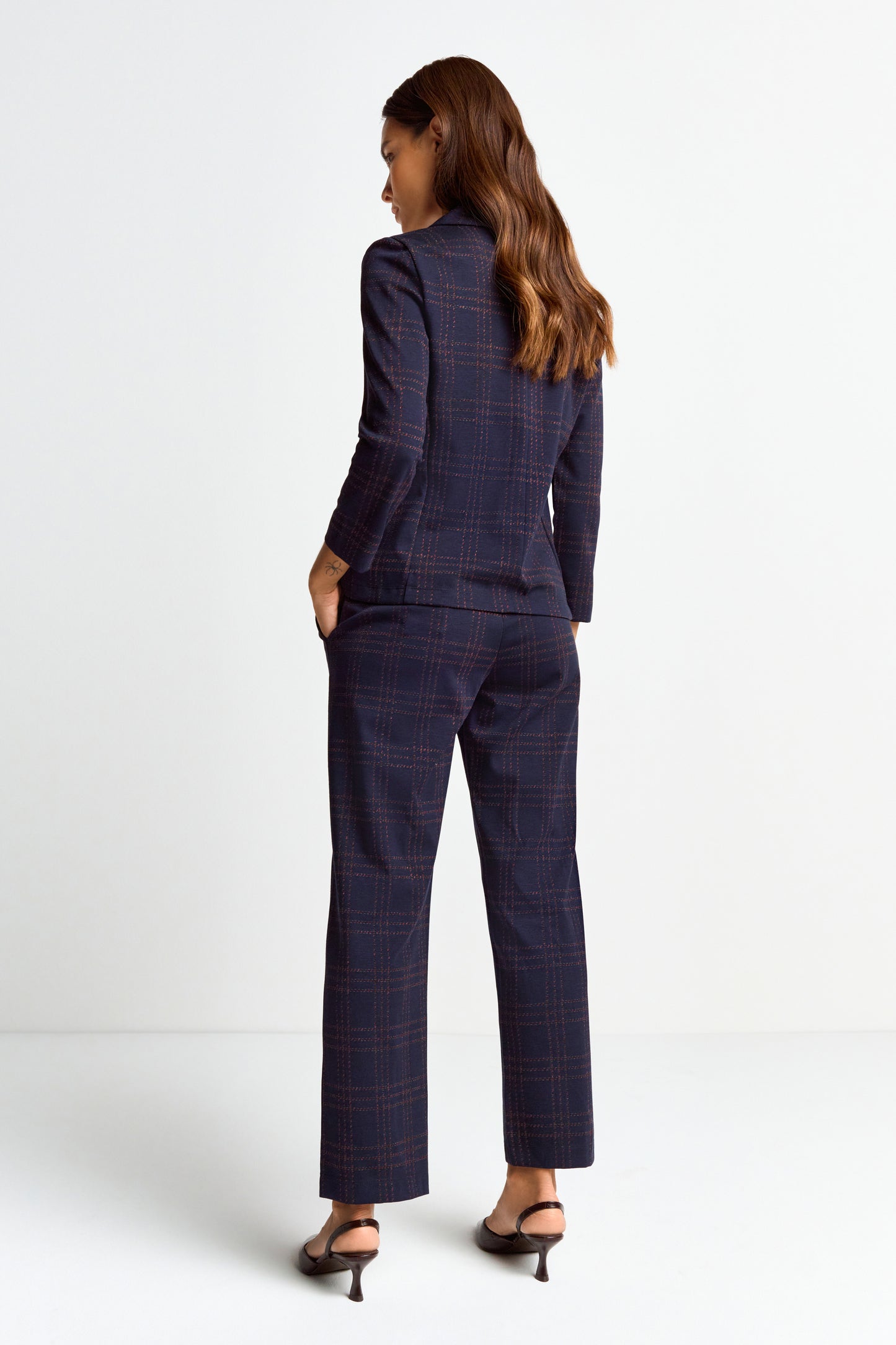 Jacquard suit pants