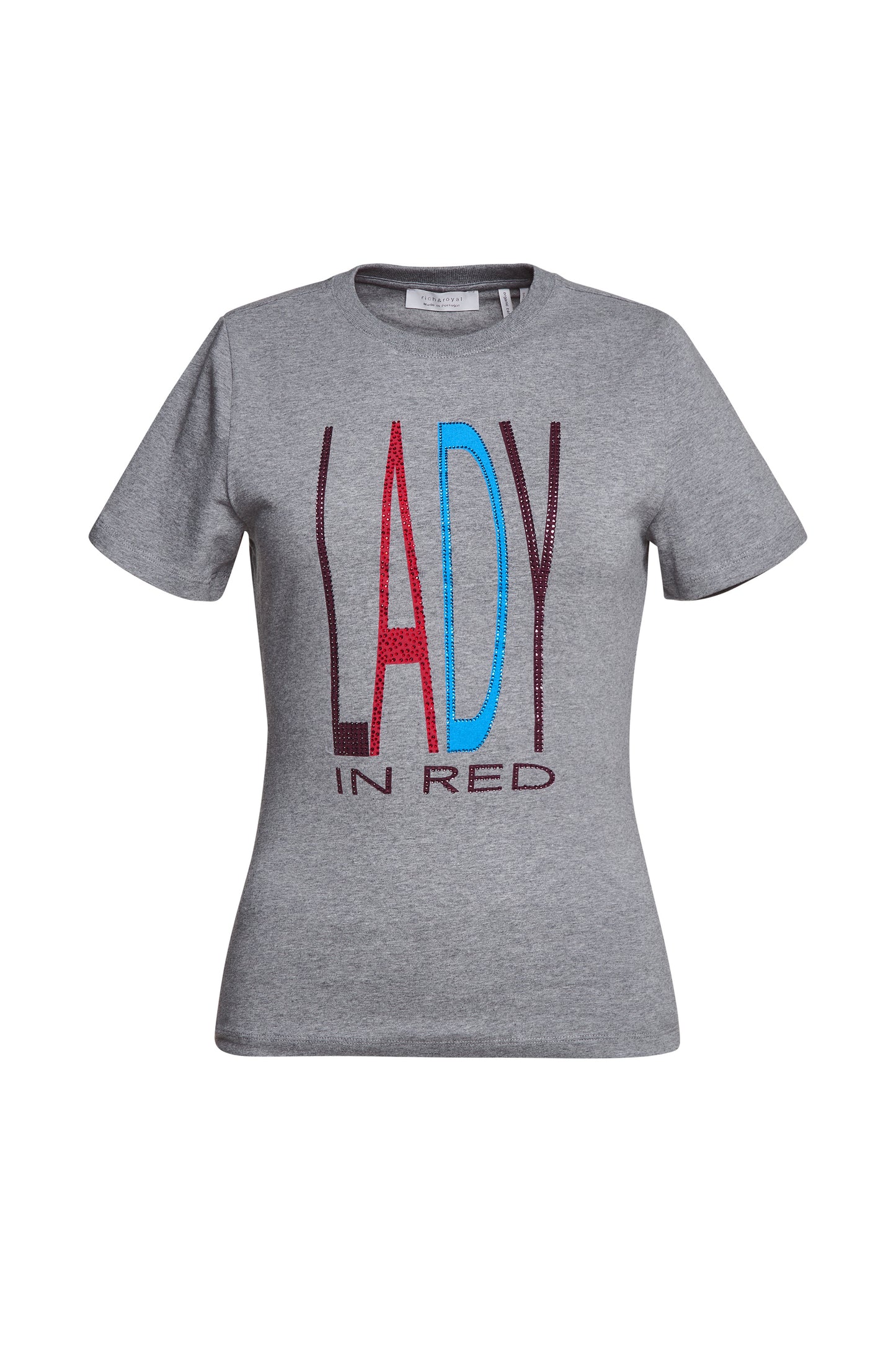 Slim Fit T-Shirt with print "Lady" organic