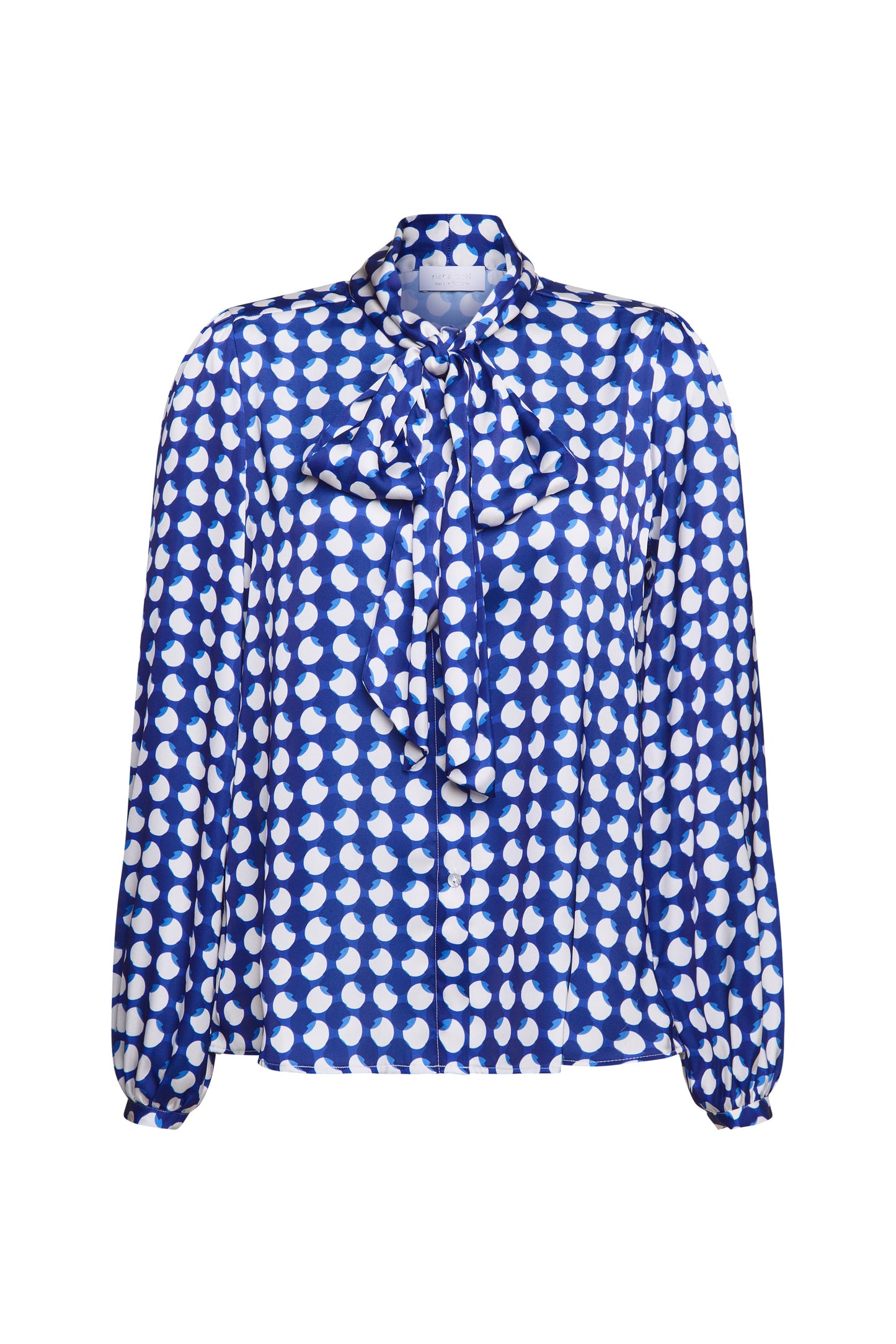 Printed blouse with bow recycled