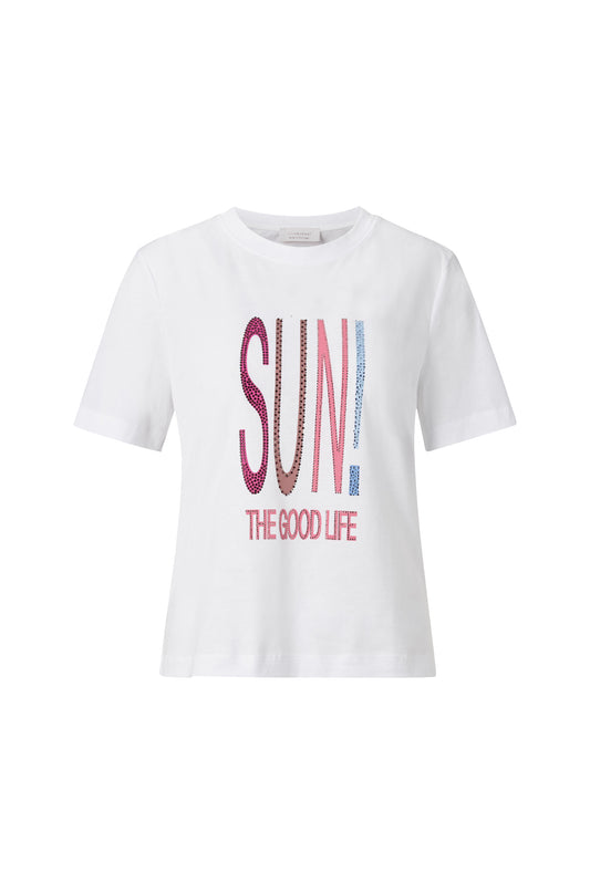 Elegant Fit T-Shirt SUN Print organic