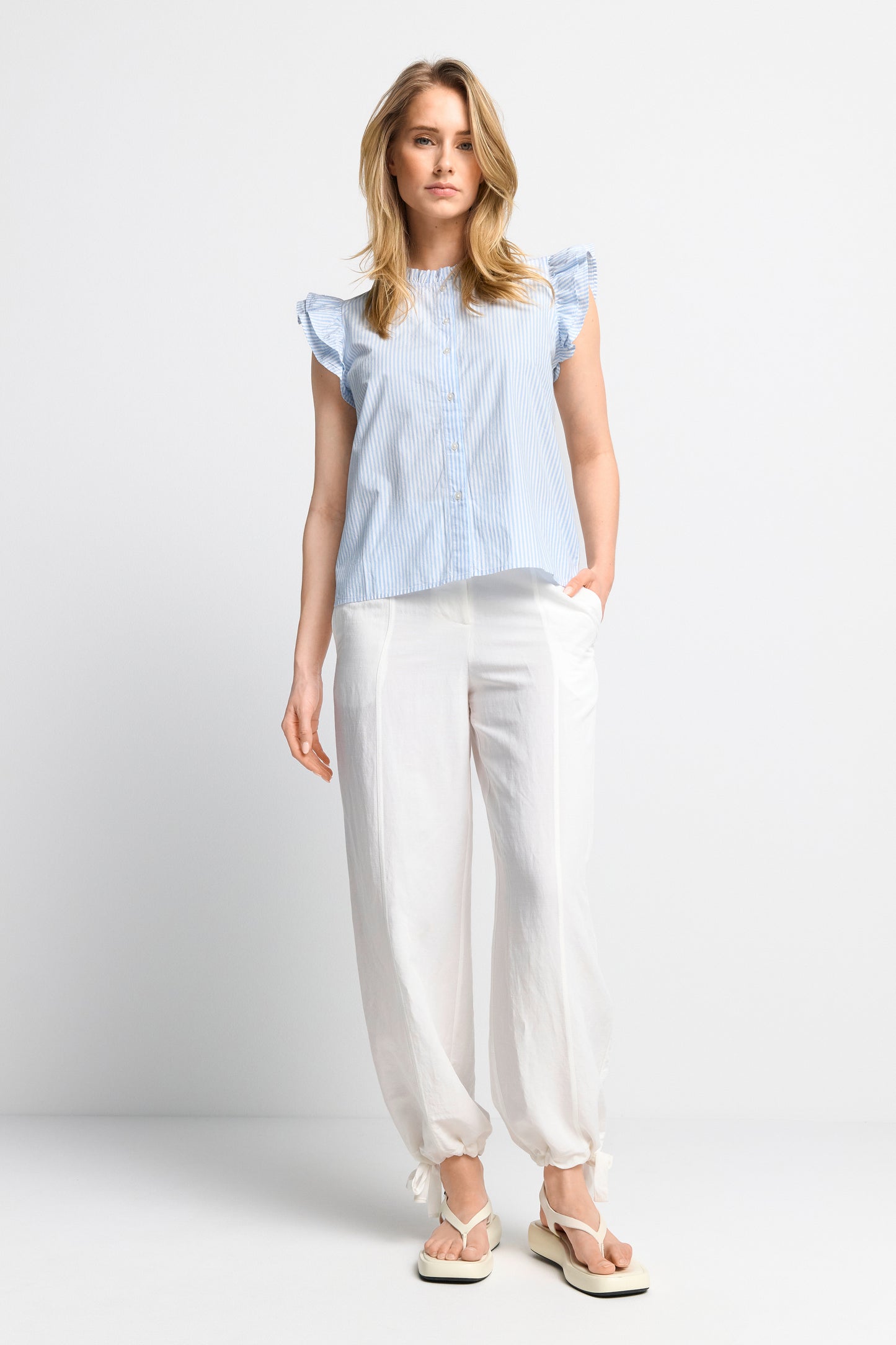 slouchy linen pants