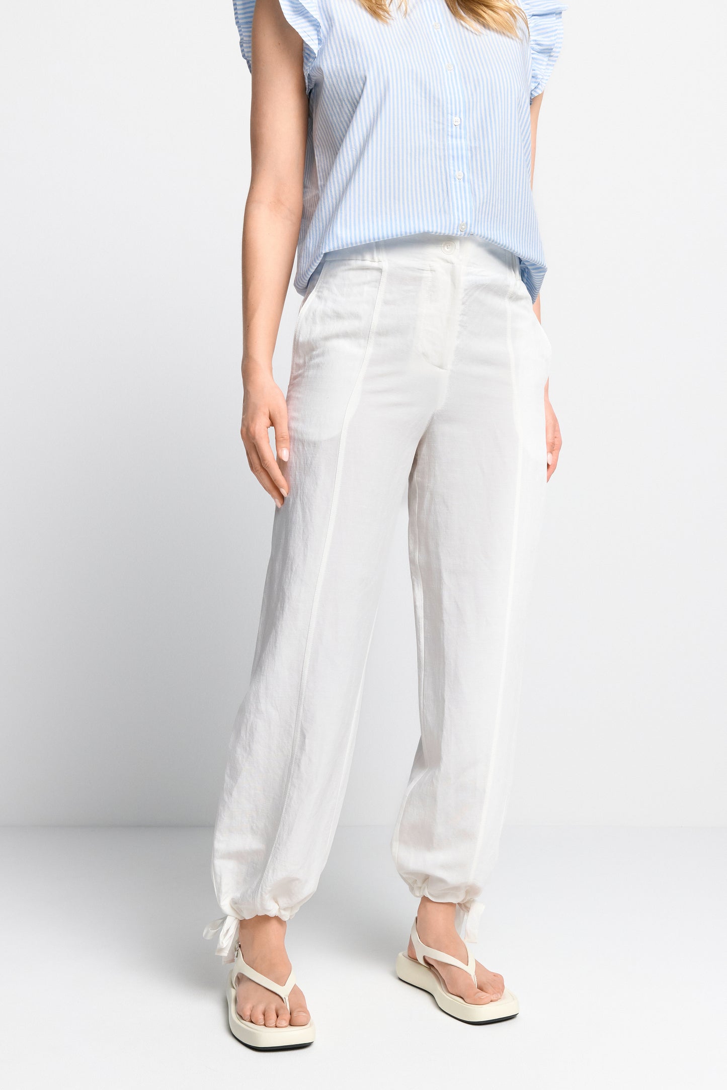 slouchy linen pants