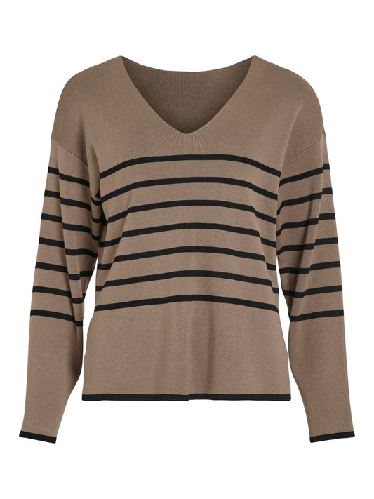 VIOSTRIA V-NECK L/S REV TOP-NOOS