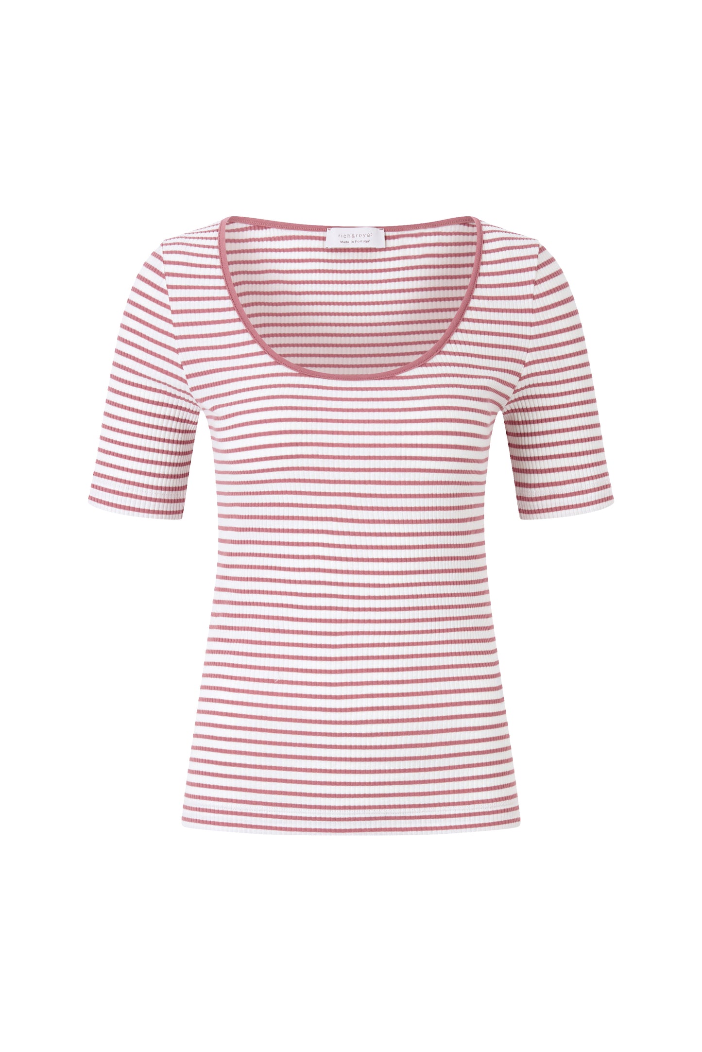 Organic Rib Shirt Striped