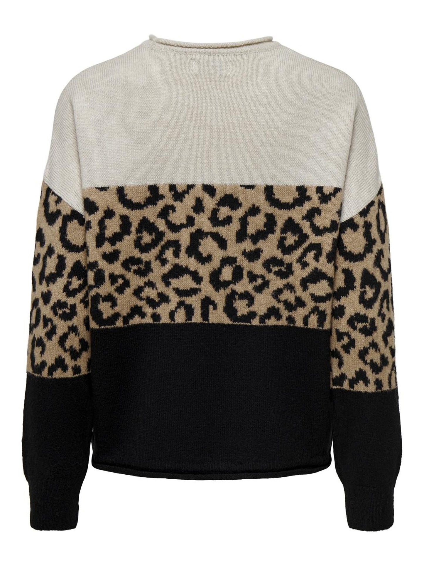 ONLJADE ANIMAL LS O-NECK KNT NOOS