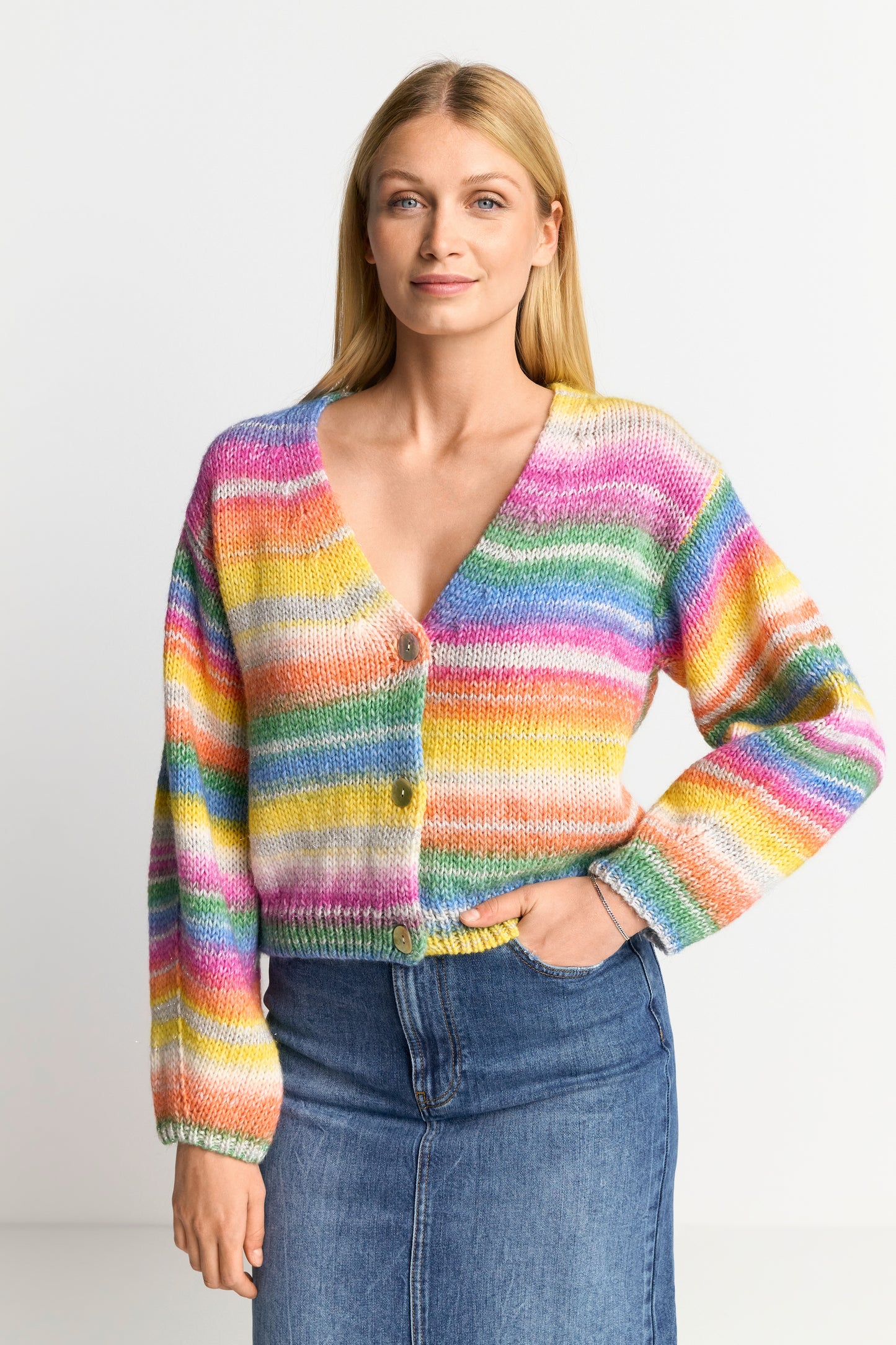 Cardigan space dye yarn