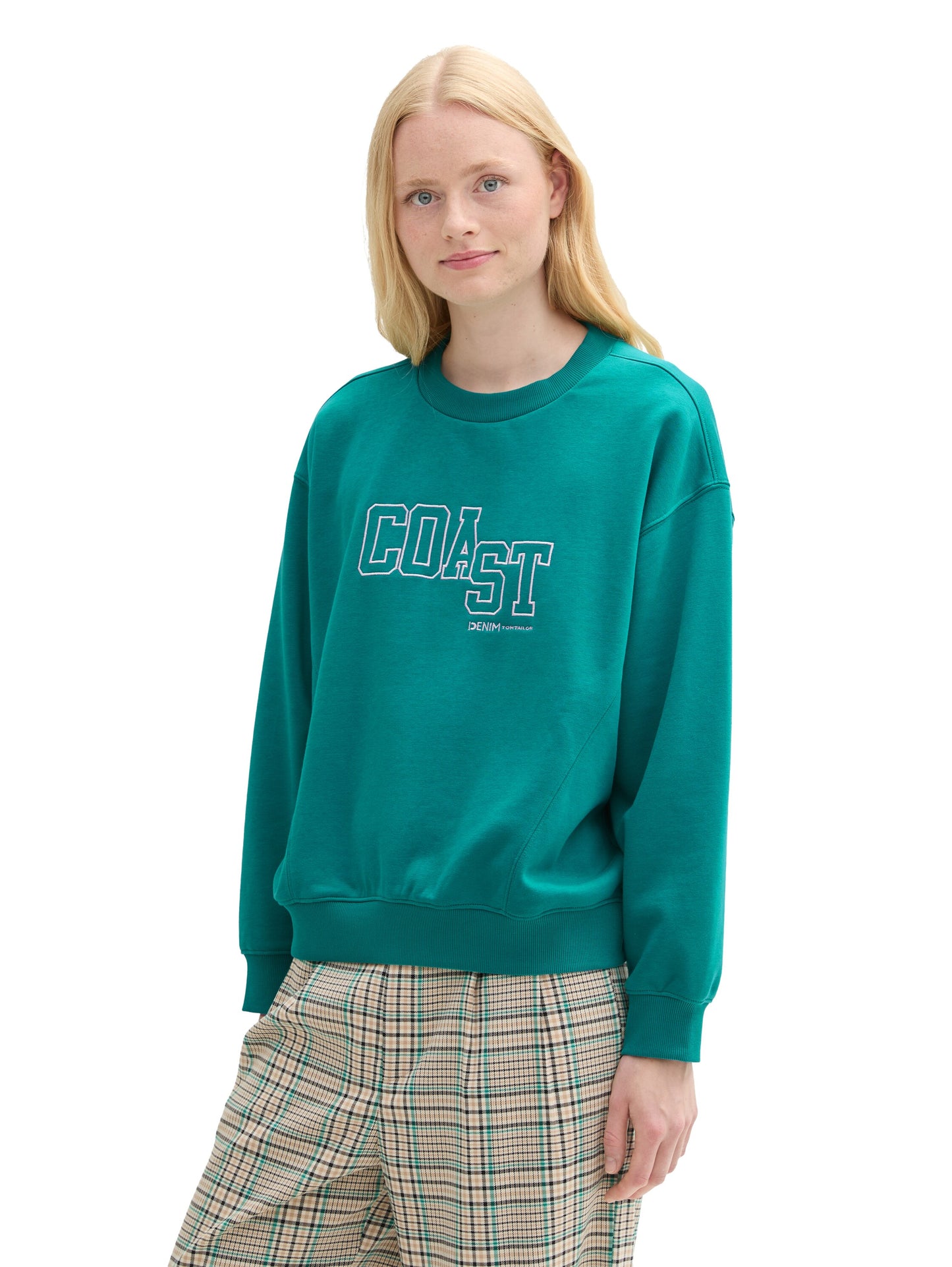 College Sweatshirt mit Reißverschluss