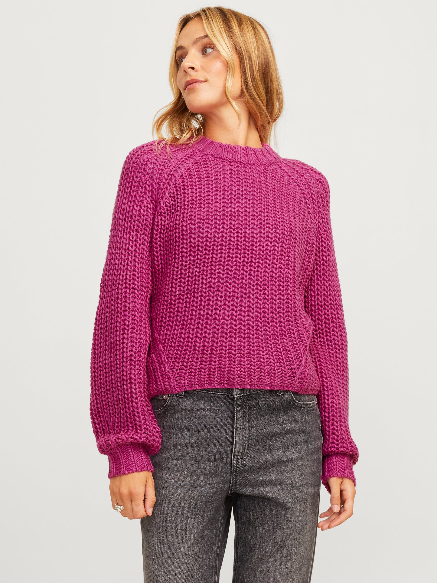 JXKELLY CHUNKY CREW NECK KNIT SN