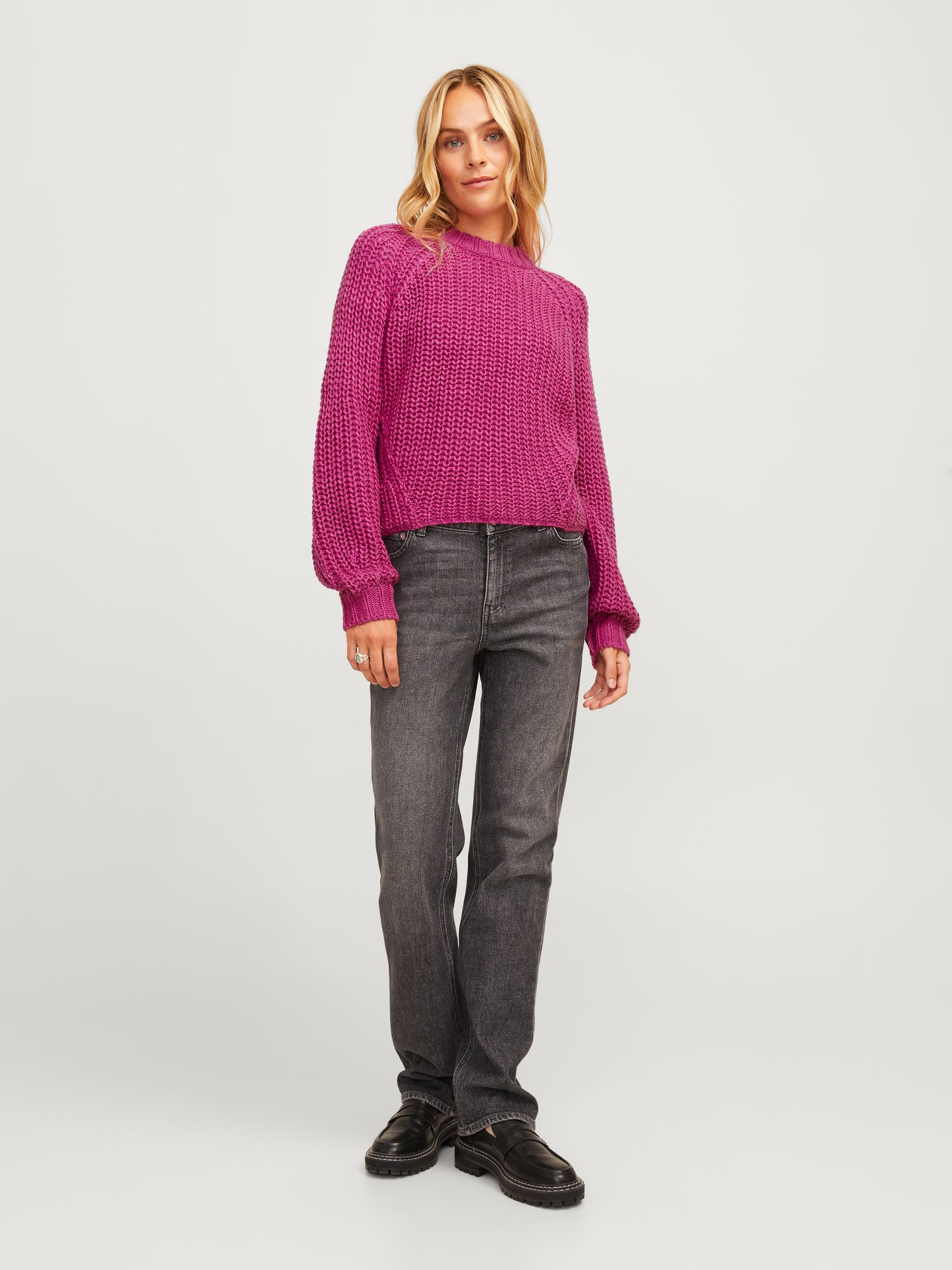 JXKELLY CHUNKY CREW NECK KNIT SN