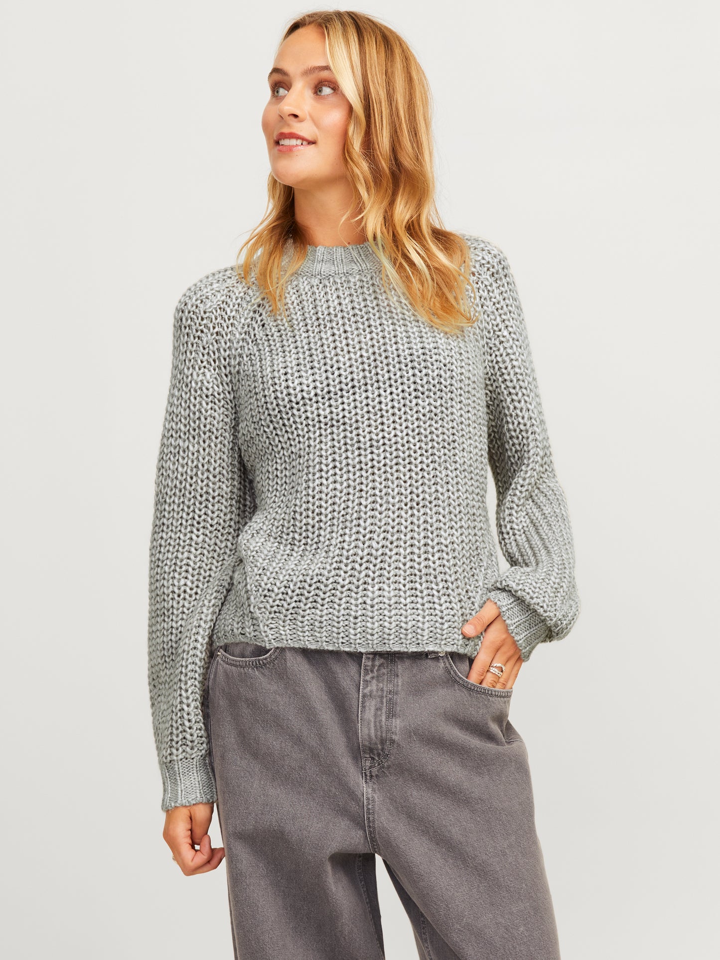 JXKELLY CHUNKY CREW NECK KNIT SN