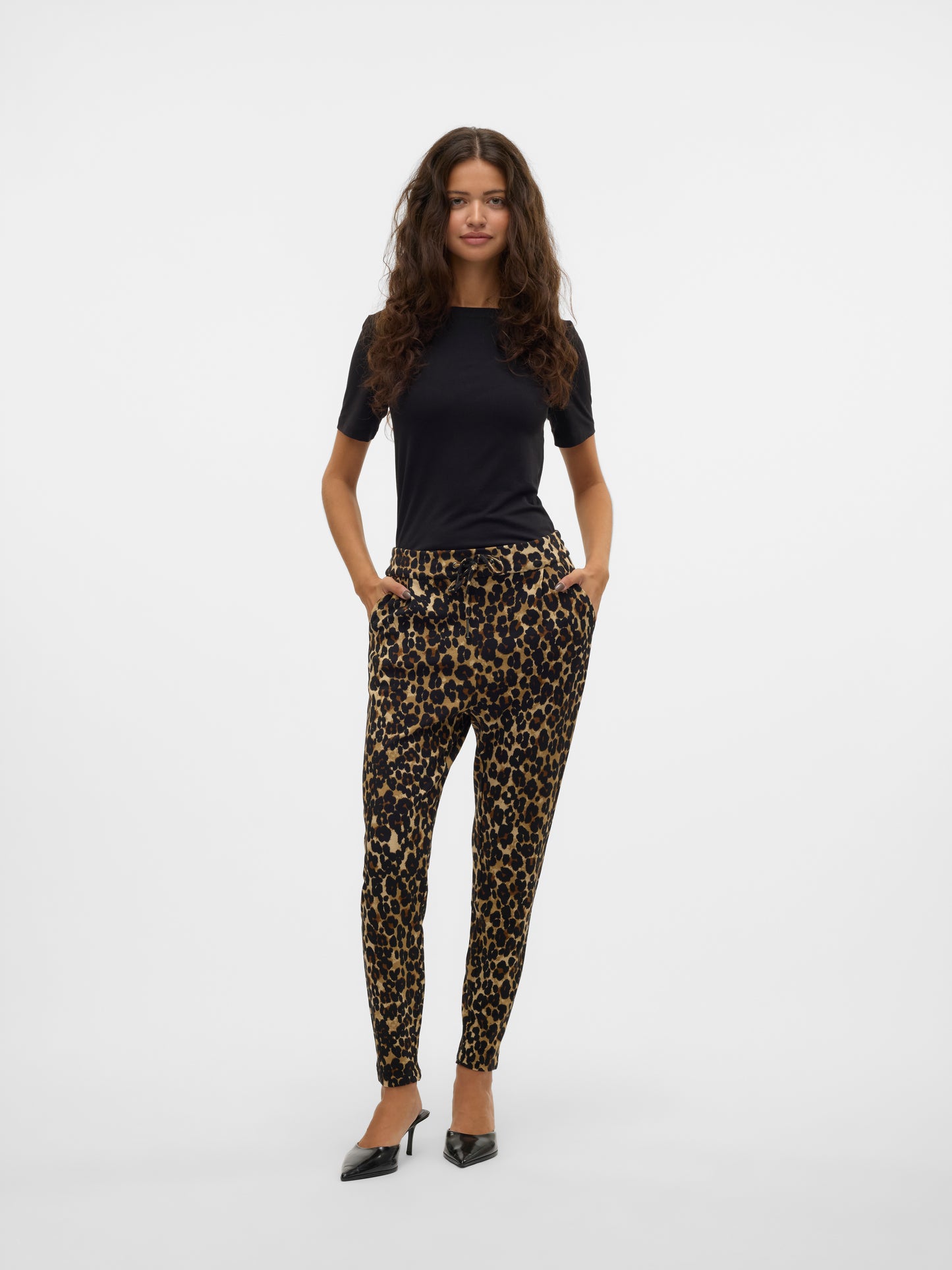 VMEVA MW LOOSE STRING PRINT PANT