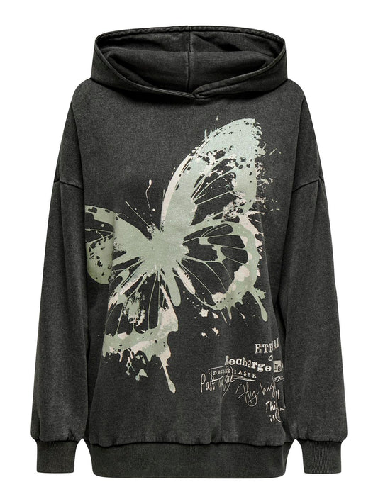 ONLLUCINDA L/S BUTTERFLY HOOD BOX SWT