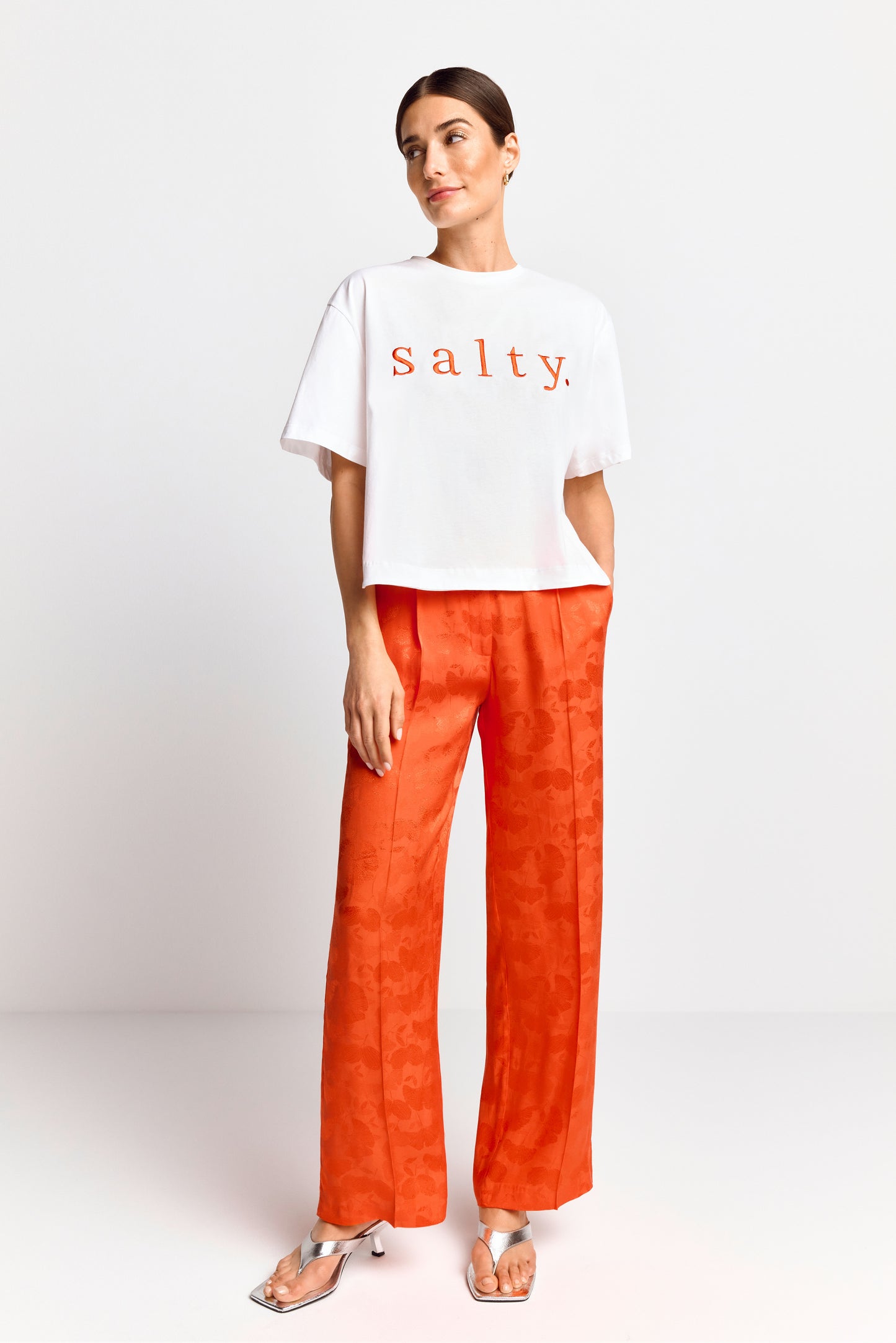 Boxy T-Shirt Salty Print organic