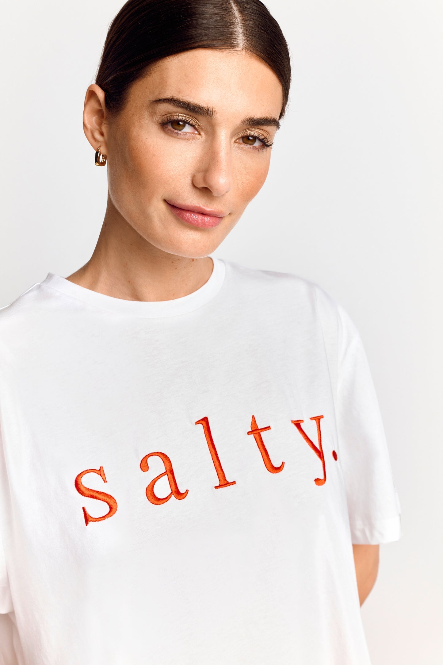 Boxy T-Shirt Salty Print organic