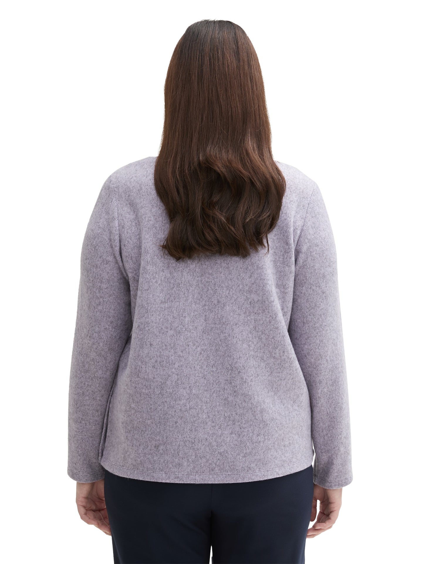 Plus - Sweatshirt mit Knopfdetails