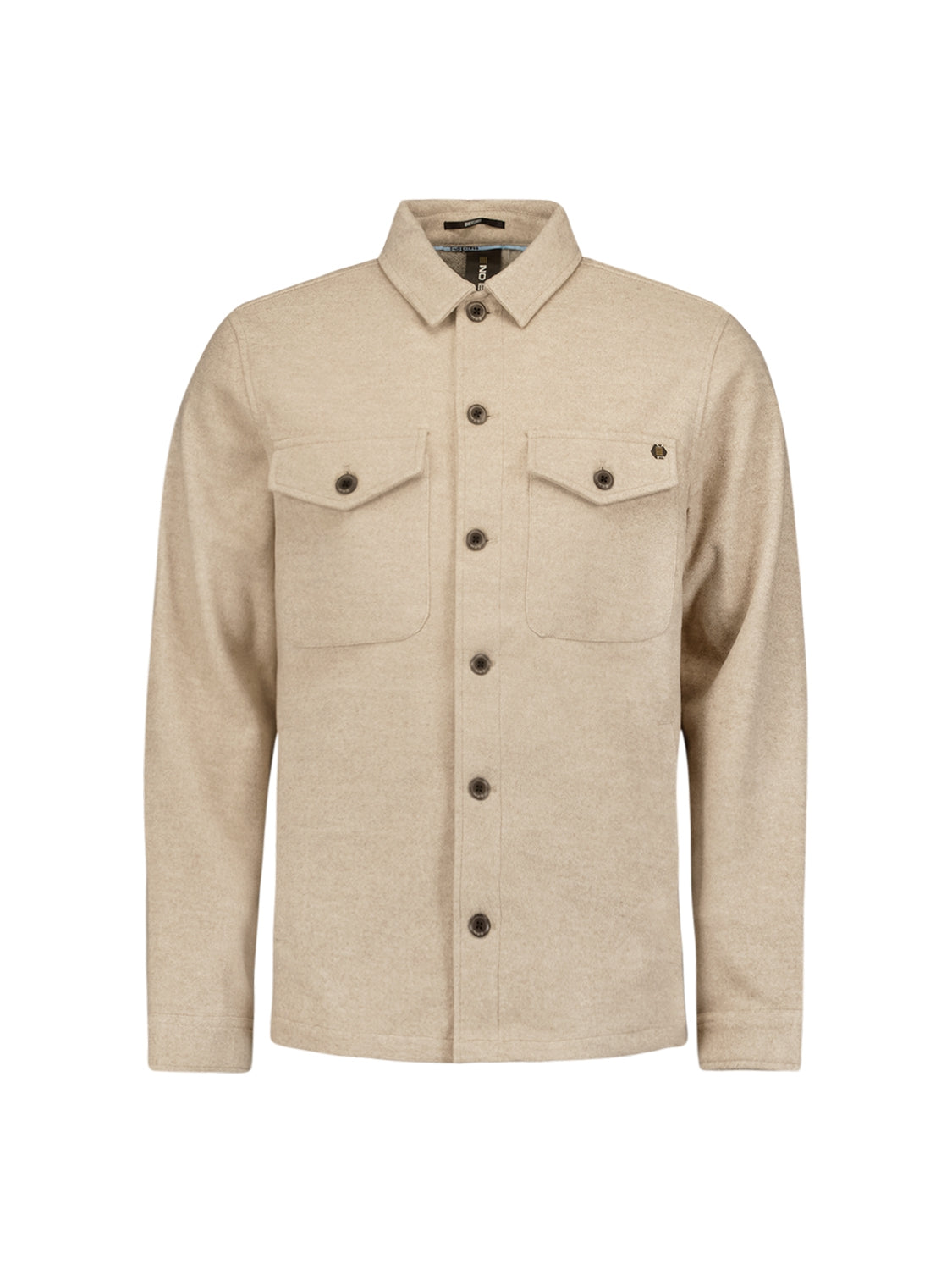 Overshirt Button Closure Melange