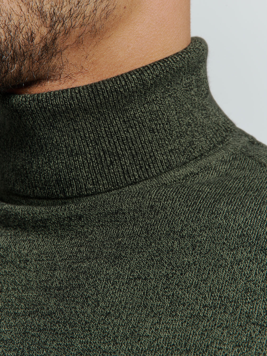 Pullover Rollneck 2 Coloured Melange