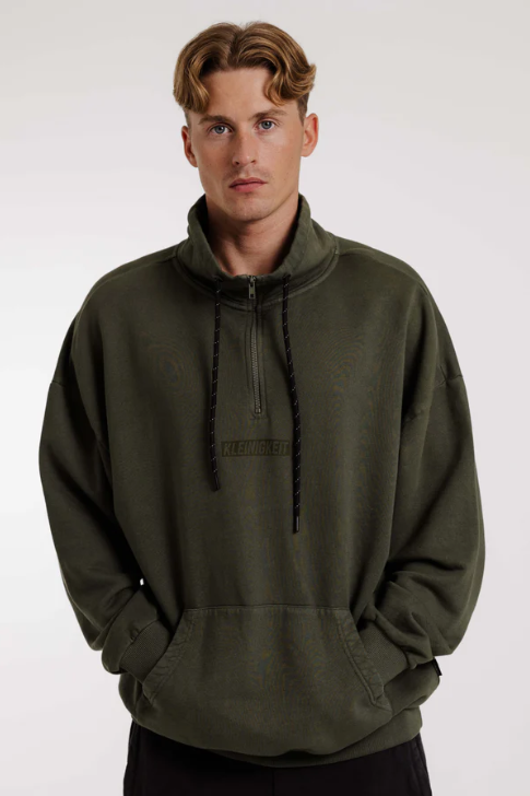 Stencil Washington Halfzip, croco green